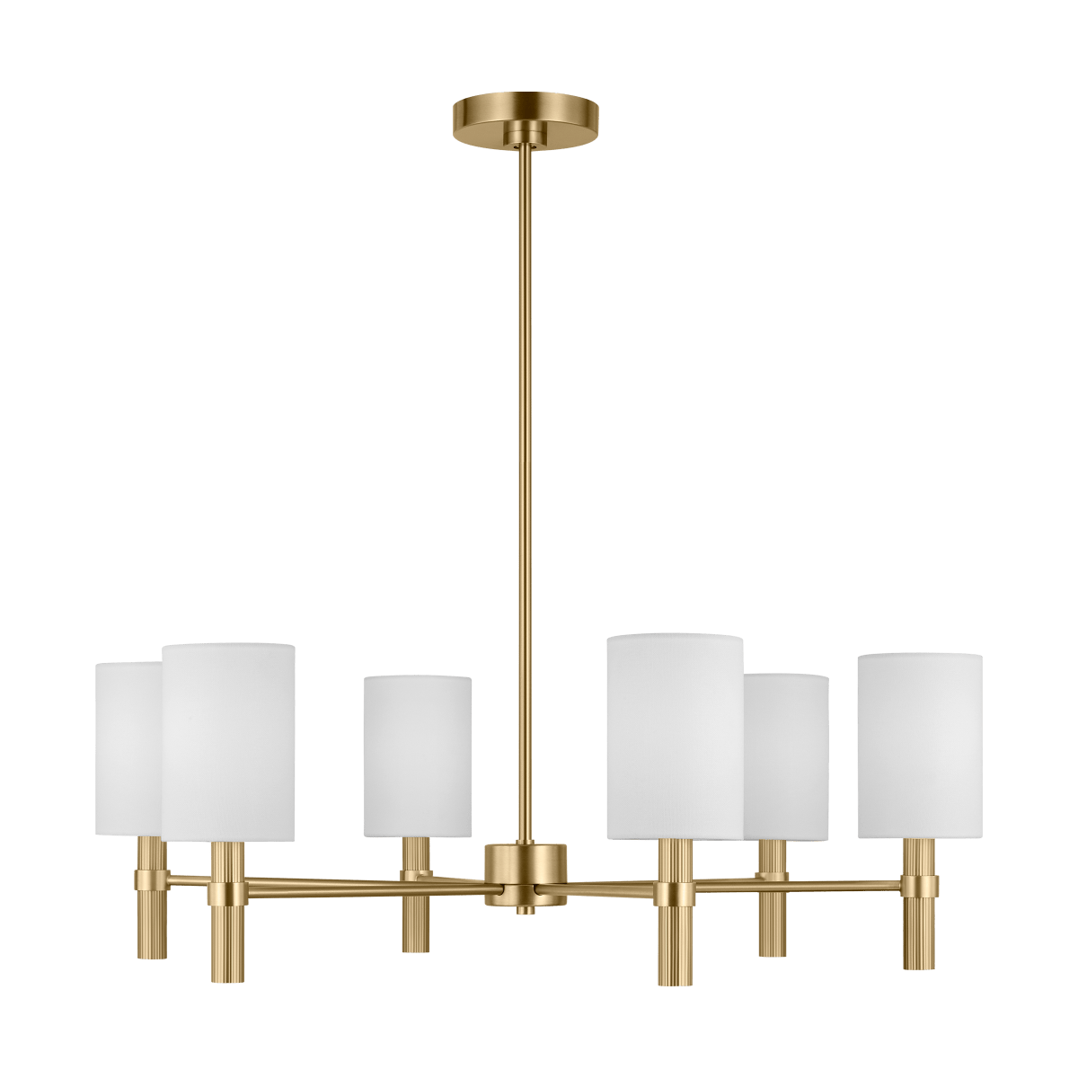 Chandelier Manor - Laiton satiné 30" by Visual Comfort Studio | Luminaires & cie