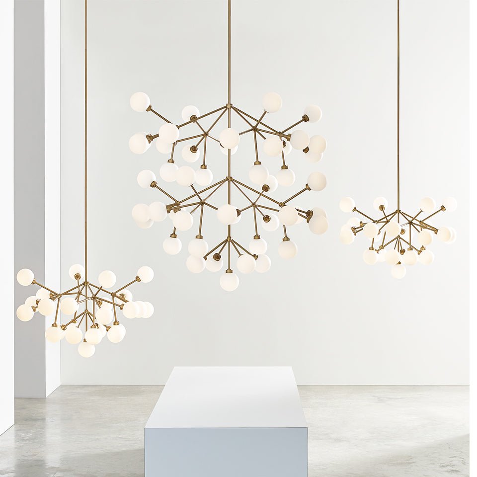 Chandelier Mara - Laiton vieilli 36.5" by Tech Lighting | Luminaires & cie