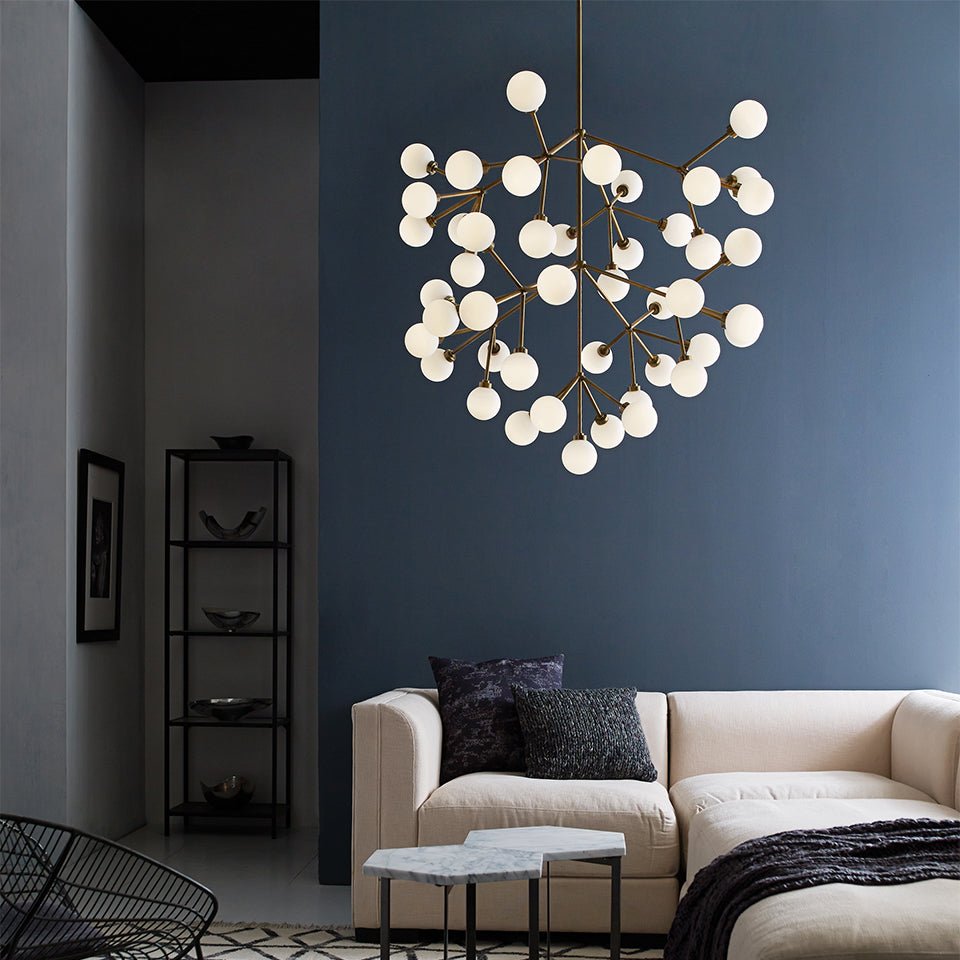 Chandelier Mara - Laiton vieilli 36.5" by Tech Lighting | Luminaires & cie