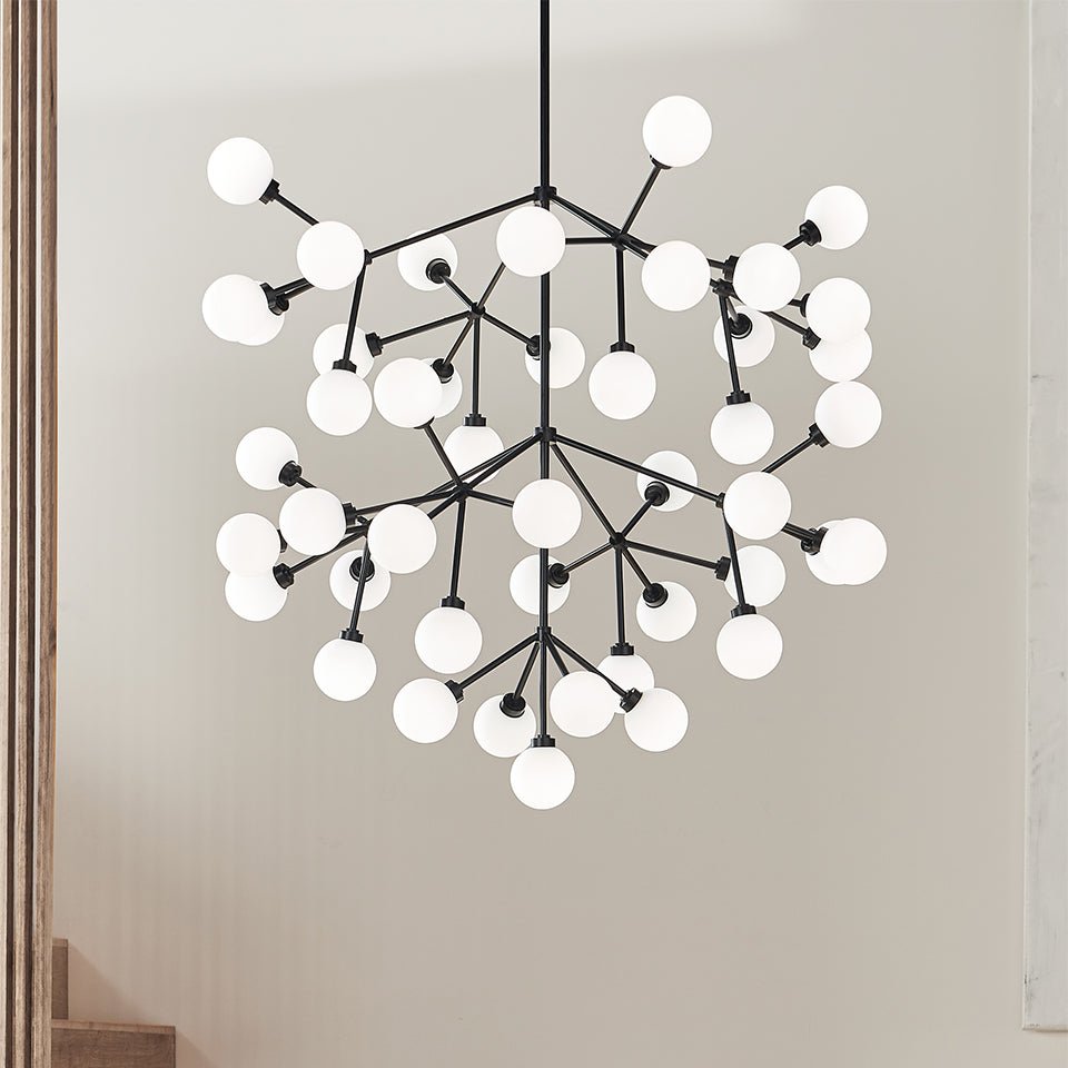 Chandelier Mara - Noir mat 18.8" by Tech Lighting | Luminaires & cie