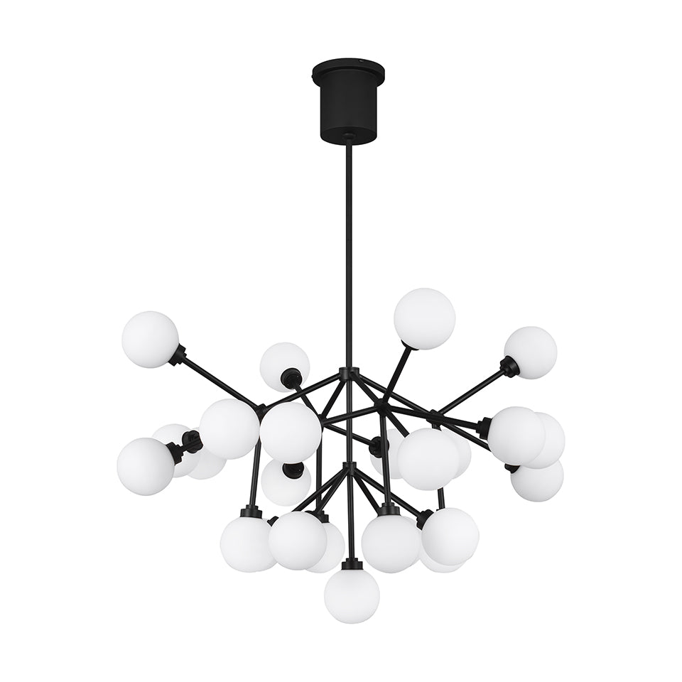 Chandelier Mara - Noir mat 18.8" by Tech Lighting | Luminaires & cie