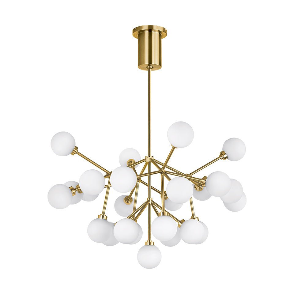 Chandelier Mara - Laiton vieilli 18.8" by Tech Lighting | Luminaires & cie