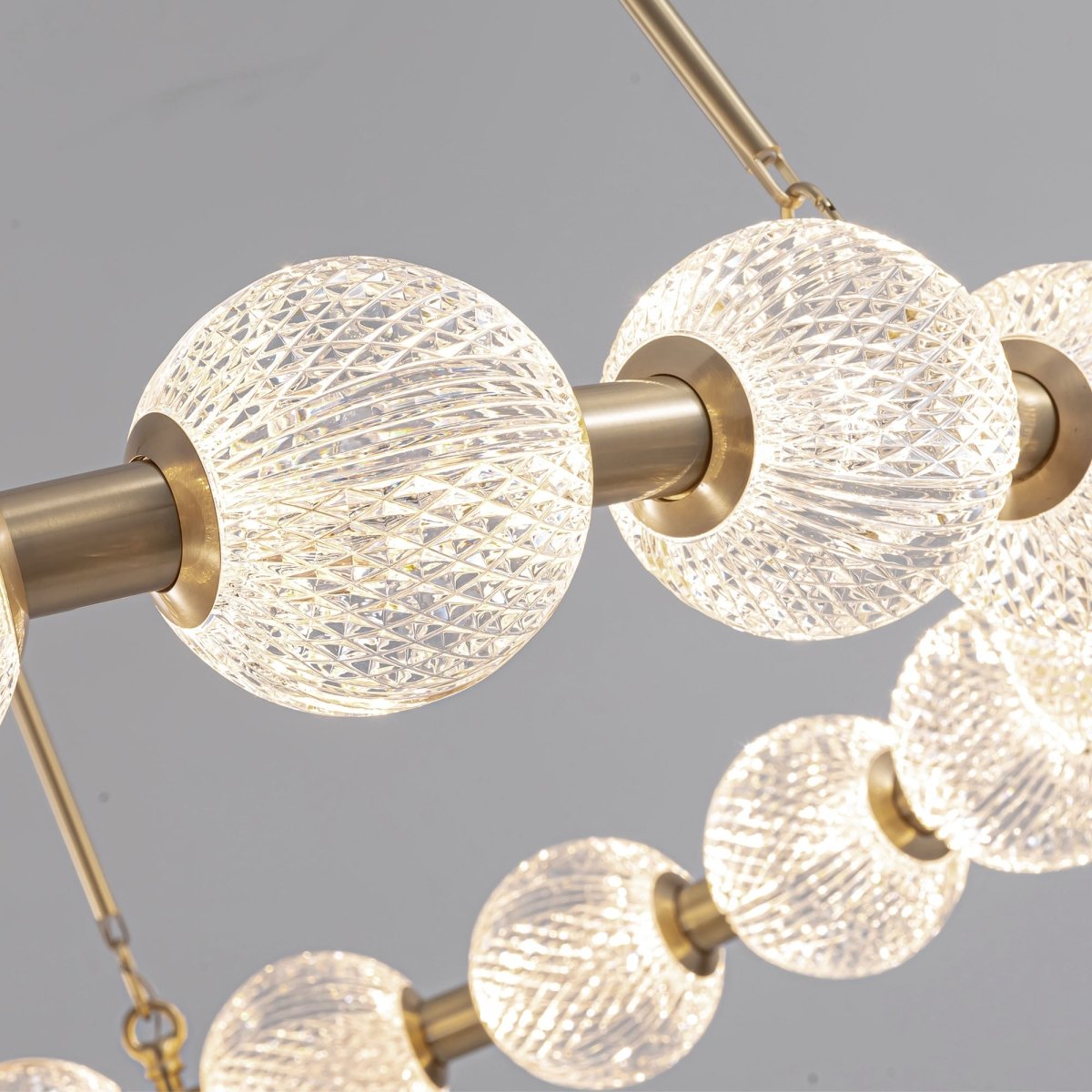 Chandelier Marni - Laiton naturel 32 3/8" by Alora Lighting | Luminaires & cie