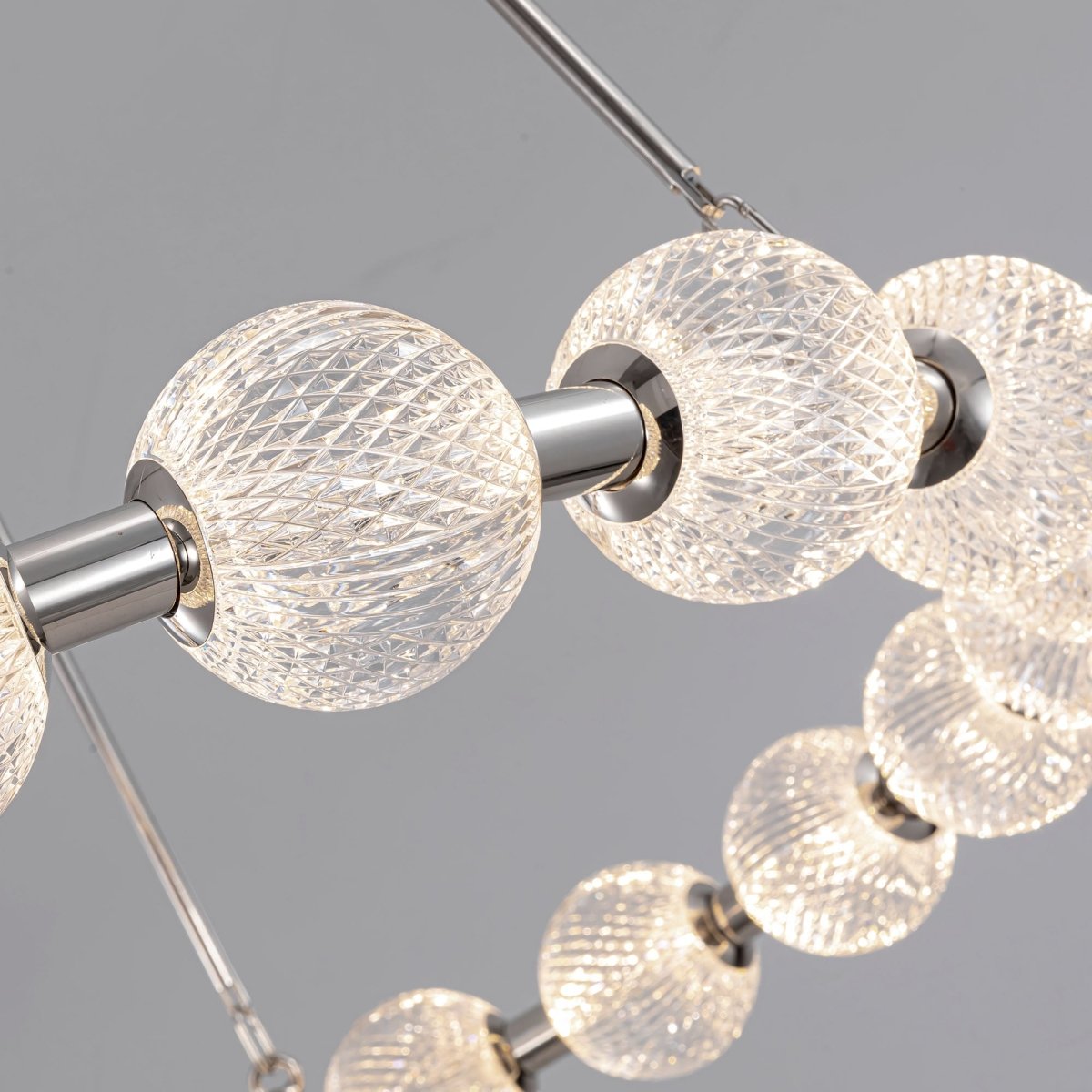 Chandelier Marni - Nickel poli 41 3/8" by Alora Lighting | Luminaires & cie