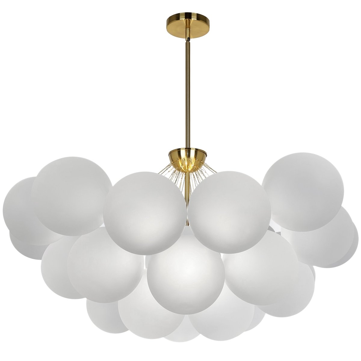 Chandelier Miles - Laiton vieilli by Dainolite | Luminaires & cie