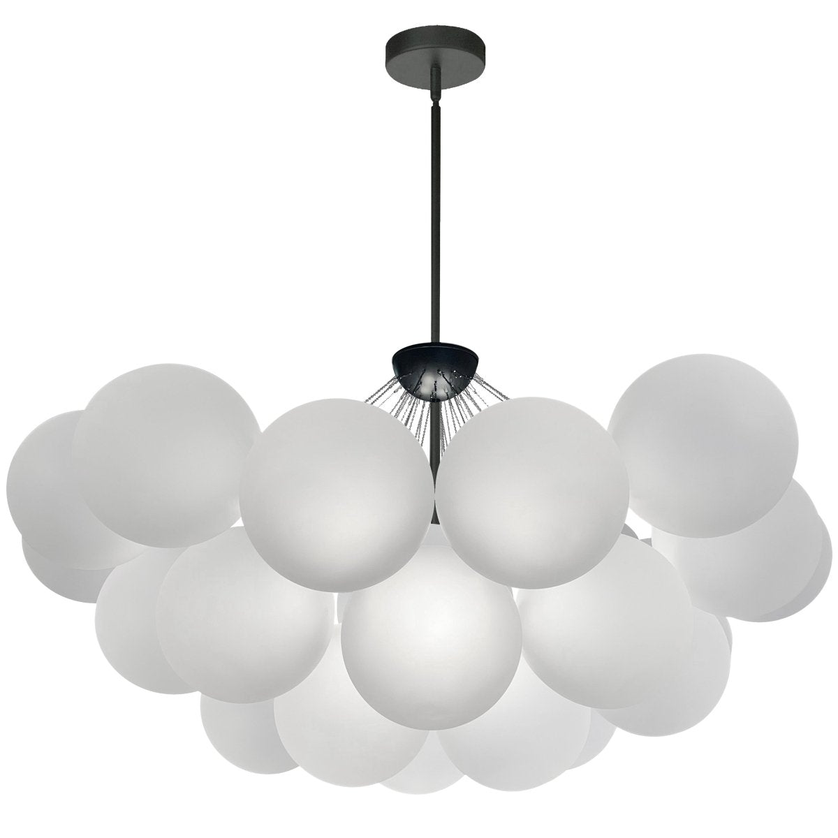 Chandelier Miles - Noir mat by Dainolite | Luminaires & cie