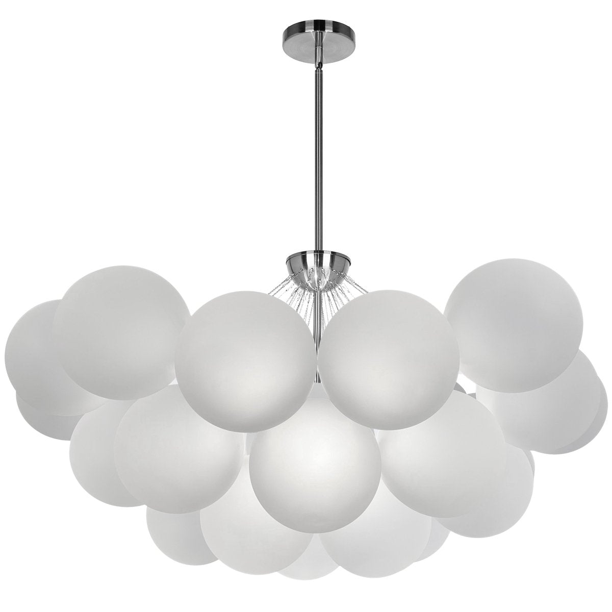 Chandelier Miles - Chrome poli by Dainolite | Luminaires & cie