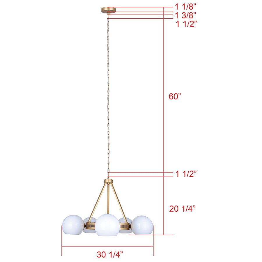 Chandelier Monroe - by Canarm | Luminaires & cie