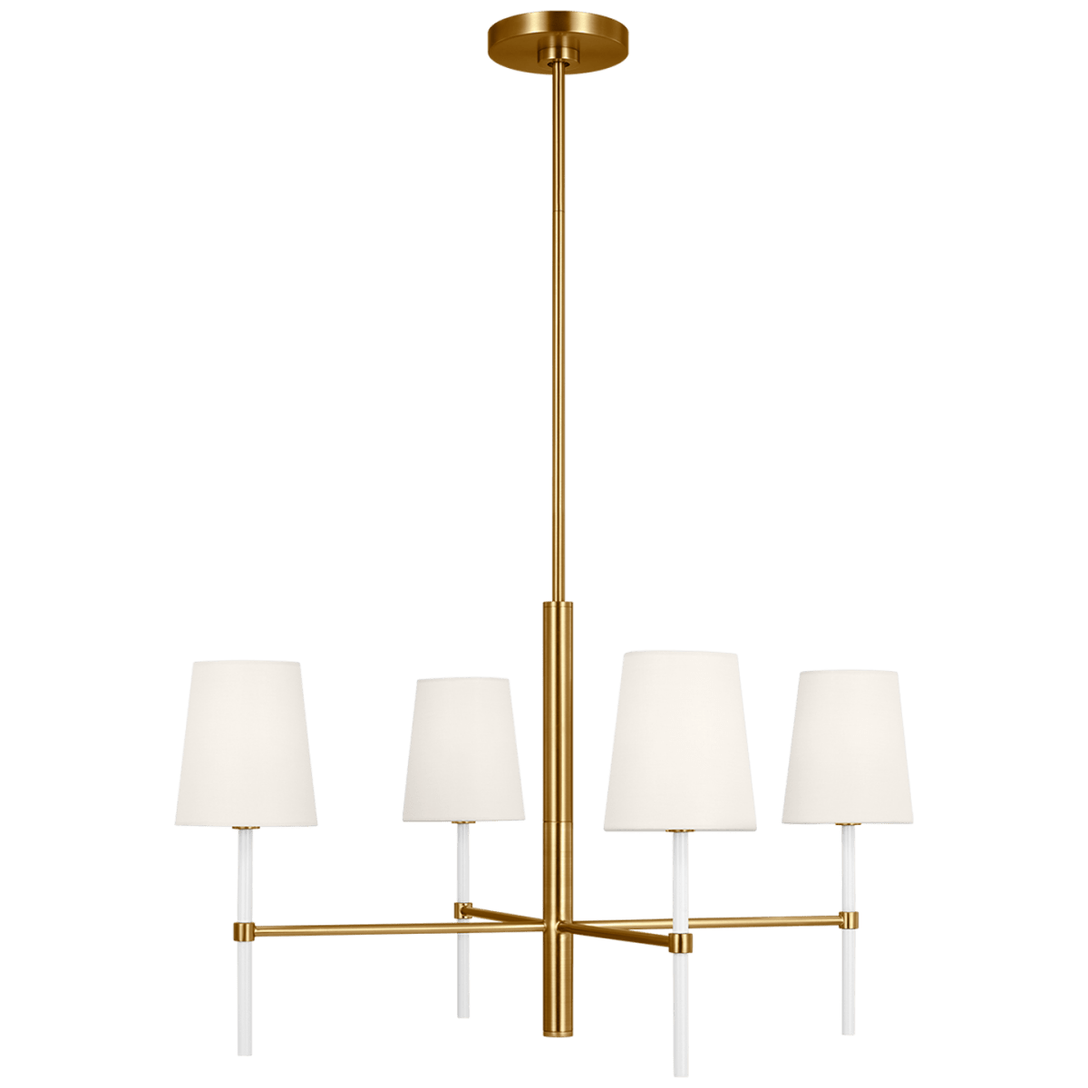 Chandelier Monroe - Laiton brûlé 28" by Visual Comfort Studio | Luminaires & cie