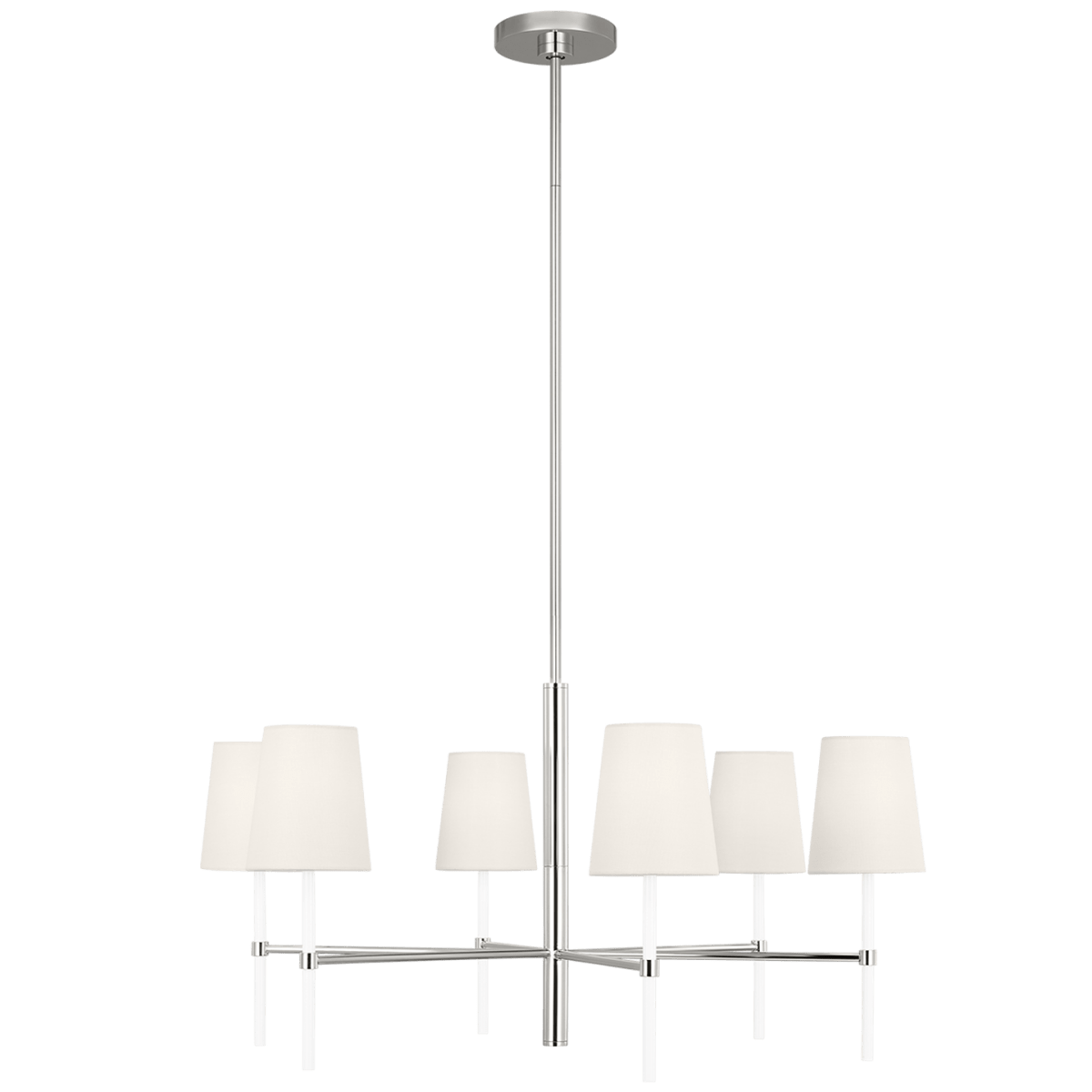 Chandelier Monroe - Nickel poli 32" by Visual Comfort Studio | Luminaires & cie