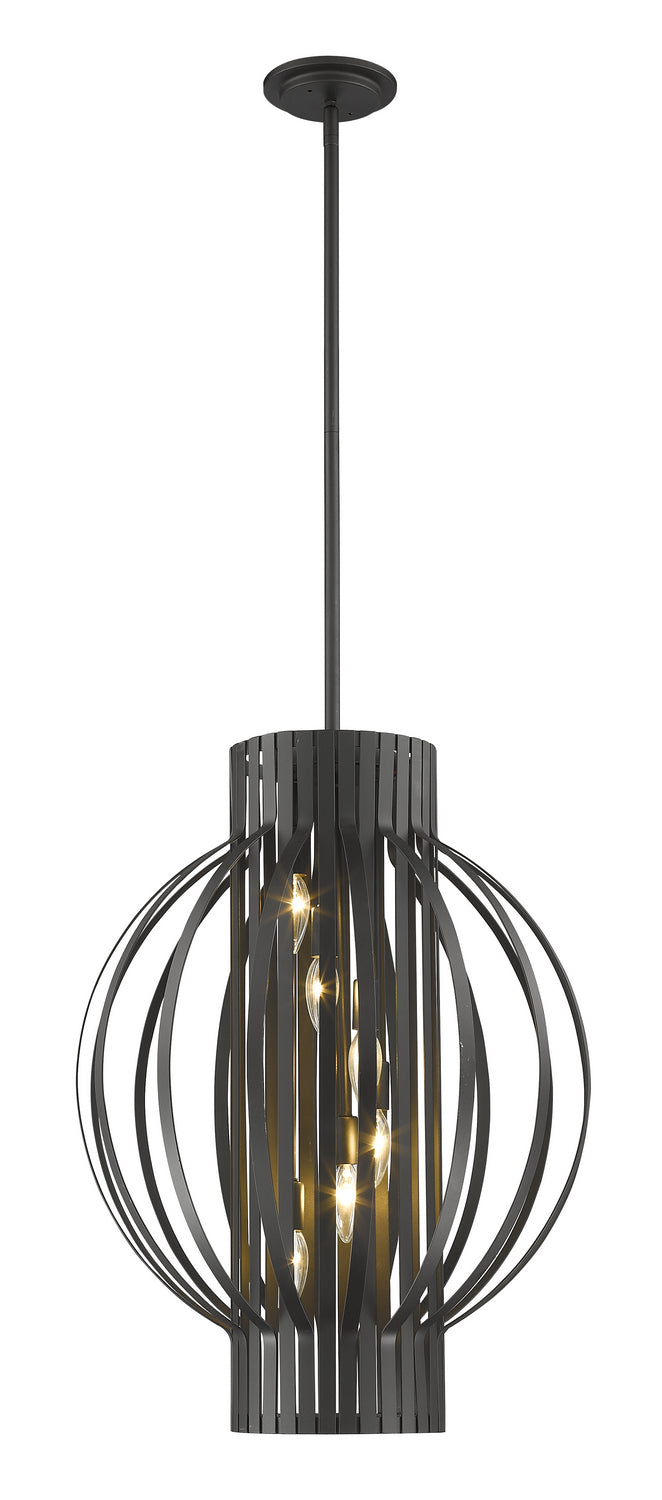 Suspension Moundou Bronze, nombre ampoules 6 – Z-Lite