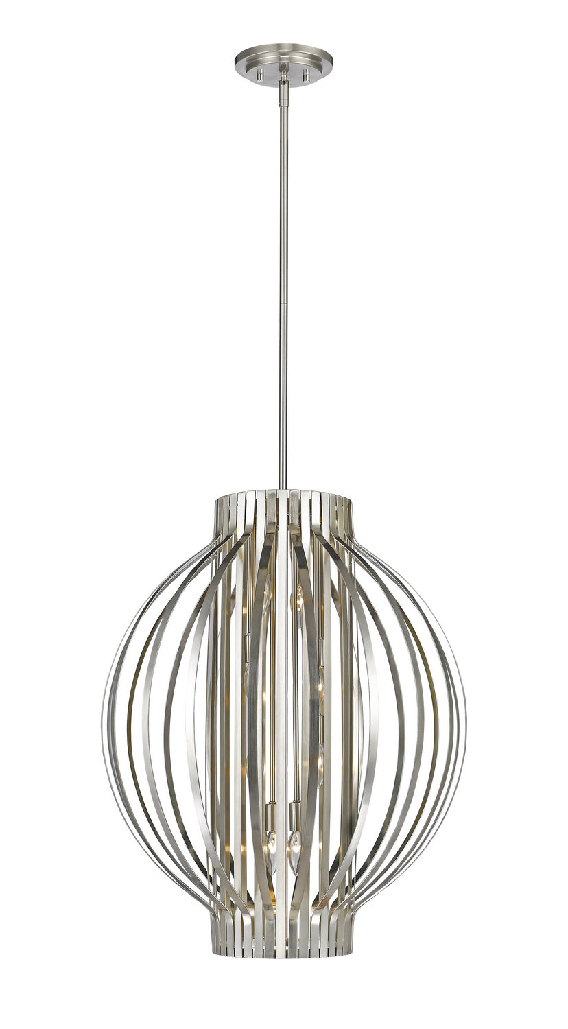 Suspension Moundou Nickel brossé, nombre ampoules 8 – Z-Lite