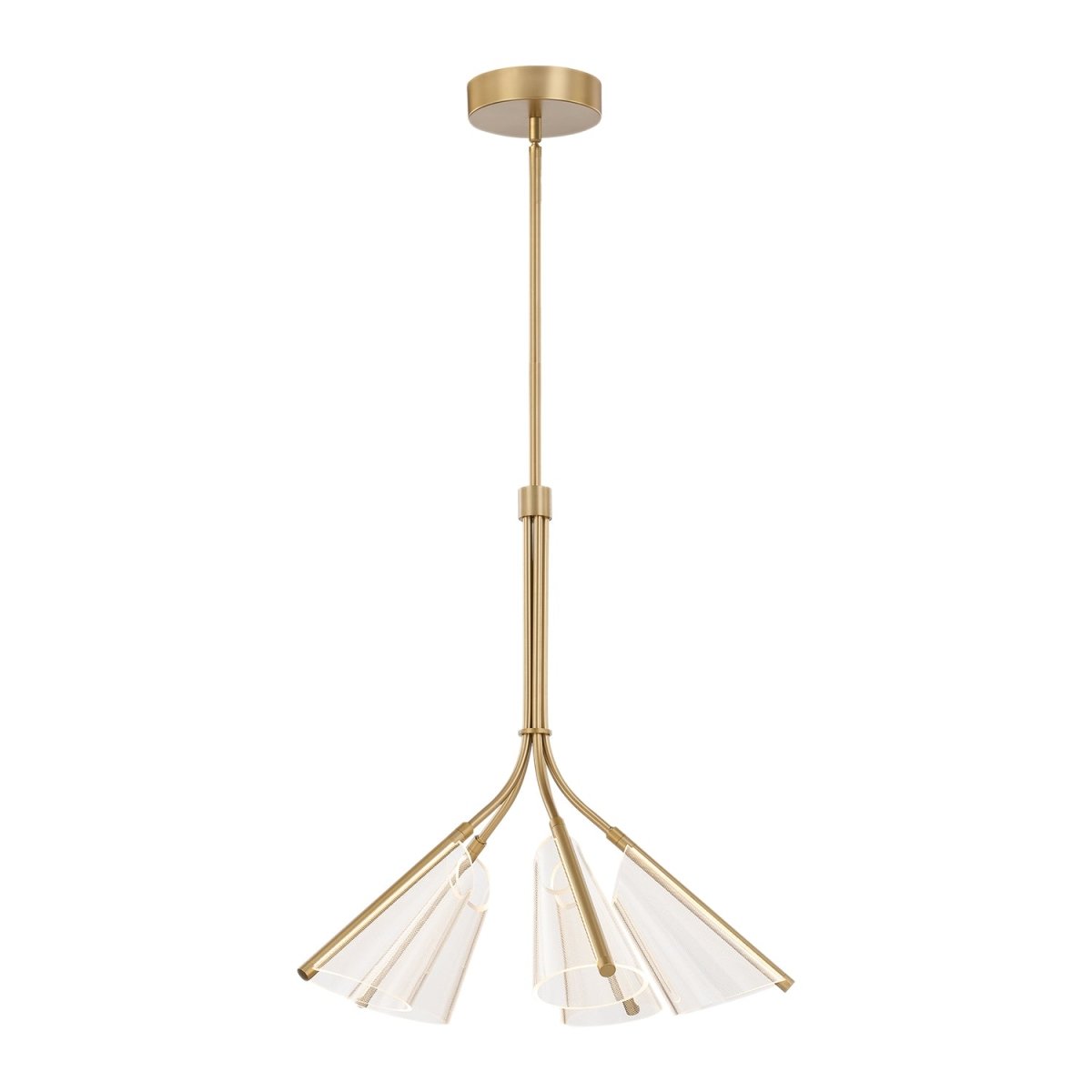 Chandelier Mulberry - Guide en or / lumière brossé 26 7/8" by Kuzco Lighting | Luminaires & cie