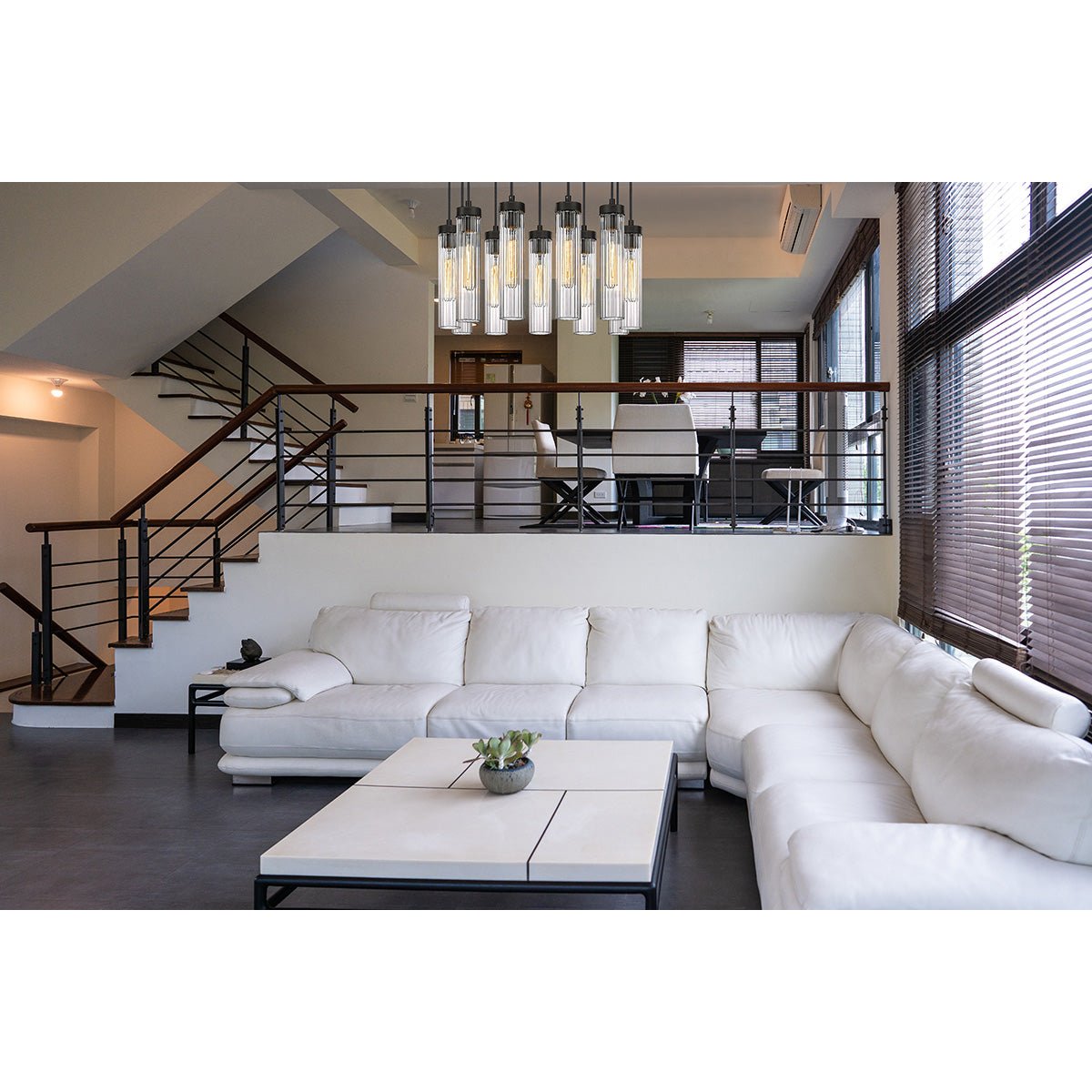 Chandelier multiple Beau - Noir mat 24" by Z - Lite | Luminaires & cie