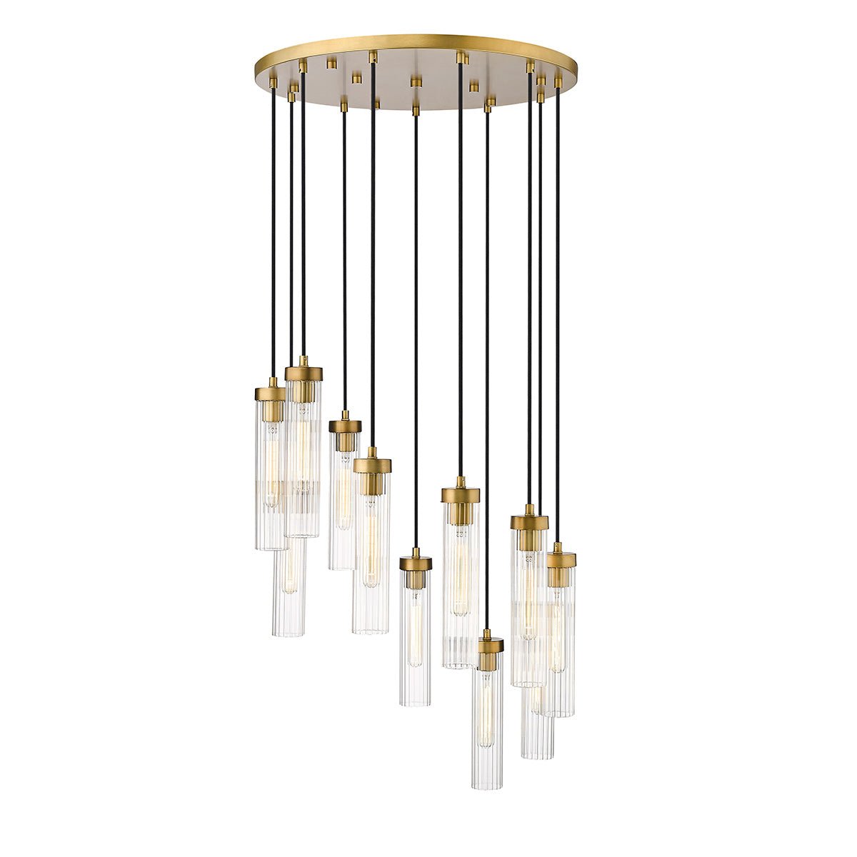 Chandelier multiple Beau - Laiton frotté 24" by Z - Lite | Luminaires & cie