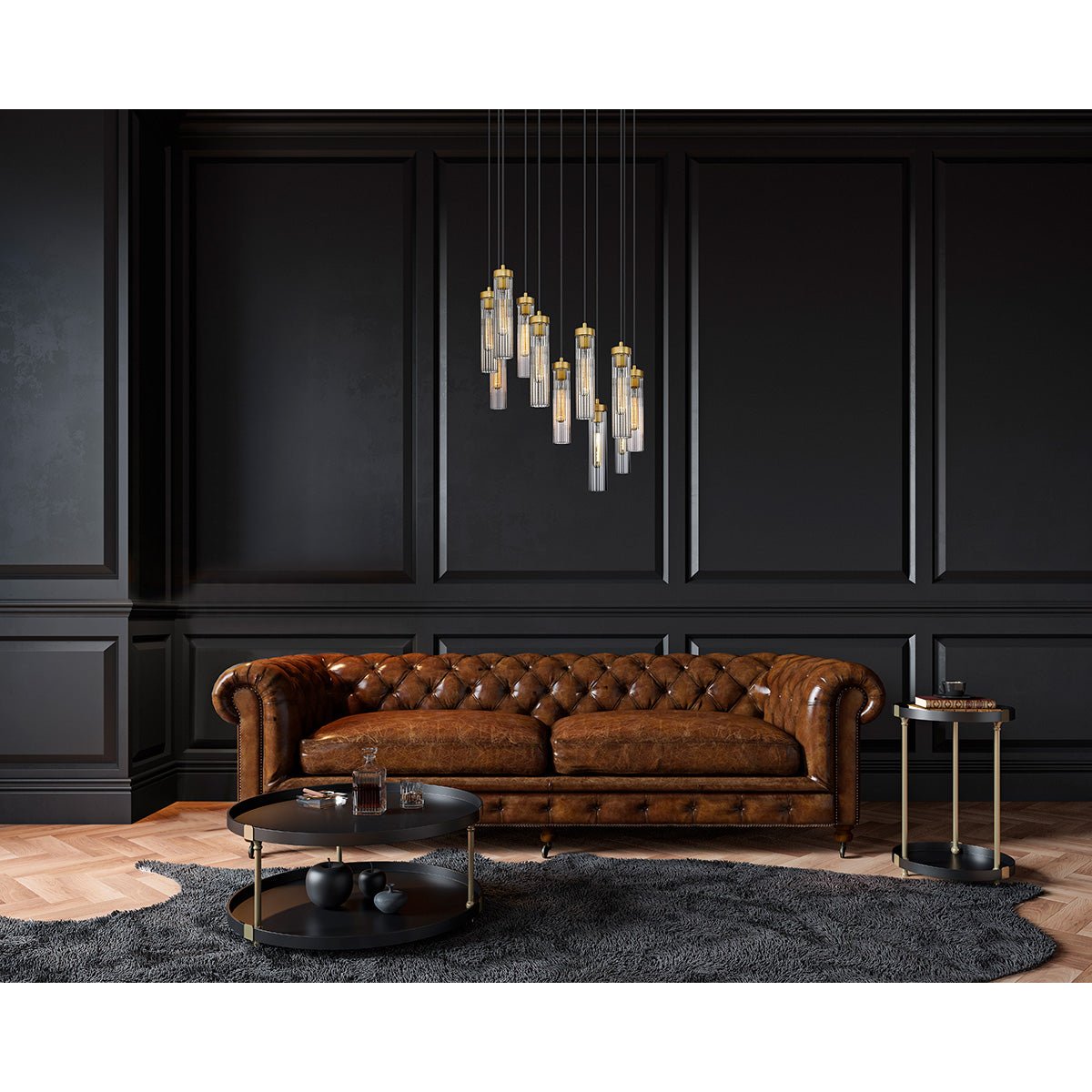 Chandelier multiple Beau - Laiton frotté 24" by Z - Lite | Luminaires & cie