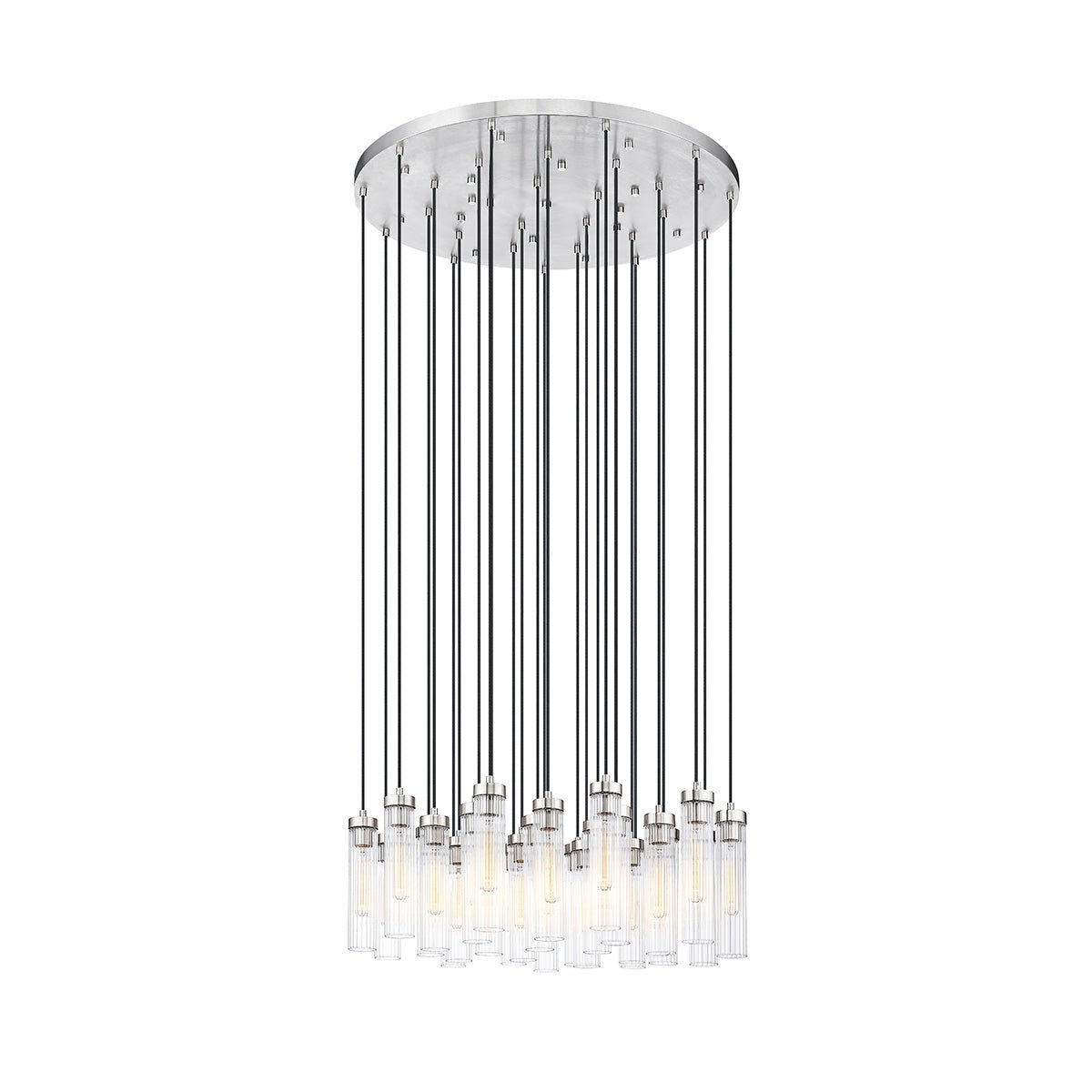 Chandelier multiple Beau - Nickel brossé 36" by Z - Lite | Luminaires & cie