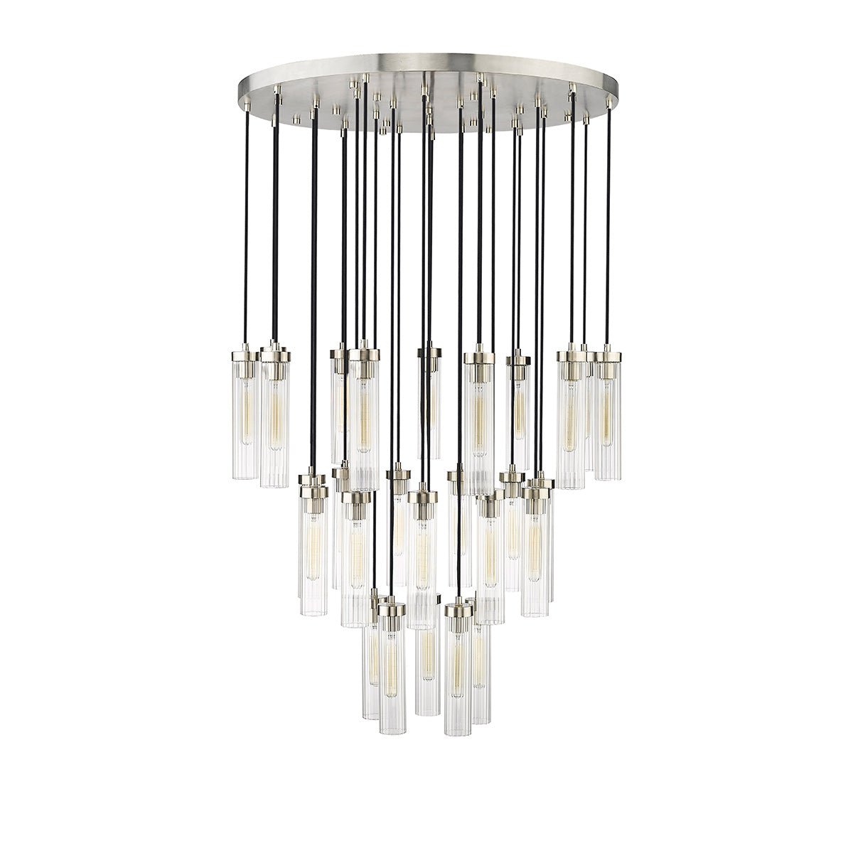 Chandelier multiple Beau - Nickel brossé 36" by Z - Lite | Luminaires & cie