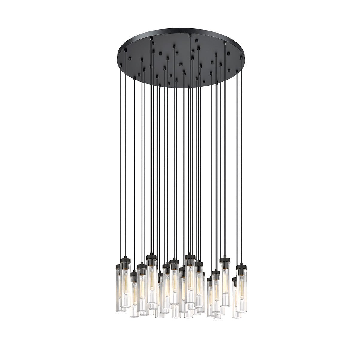 Chandelier multiple Beau - Noir mat 36" by Z - Lite | Luminaires & cie