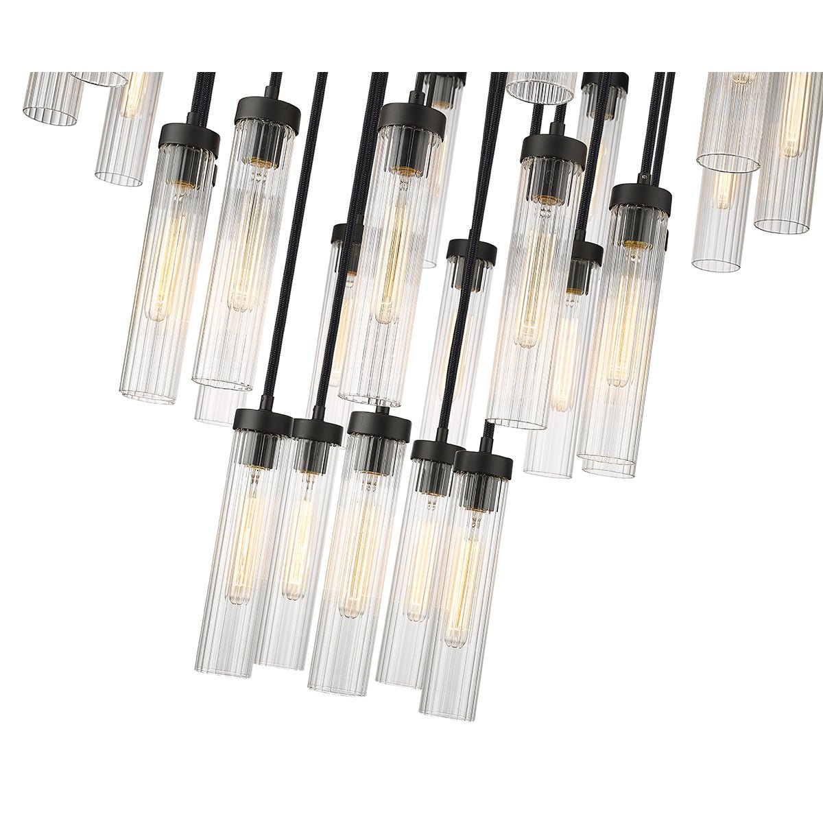 Chandelier multiple Beau - Noir mat 36" by Z - Lite | Luminaires & cie