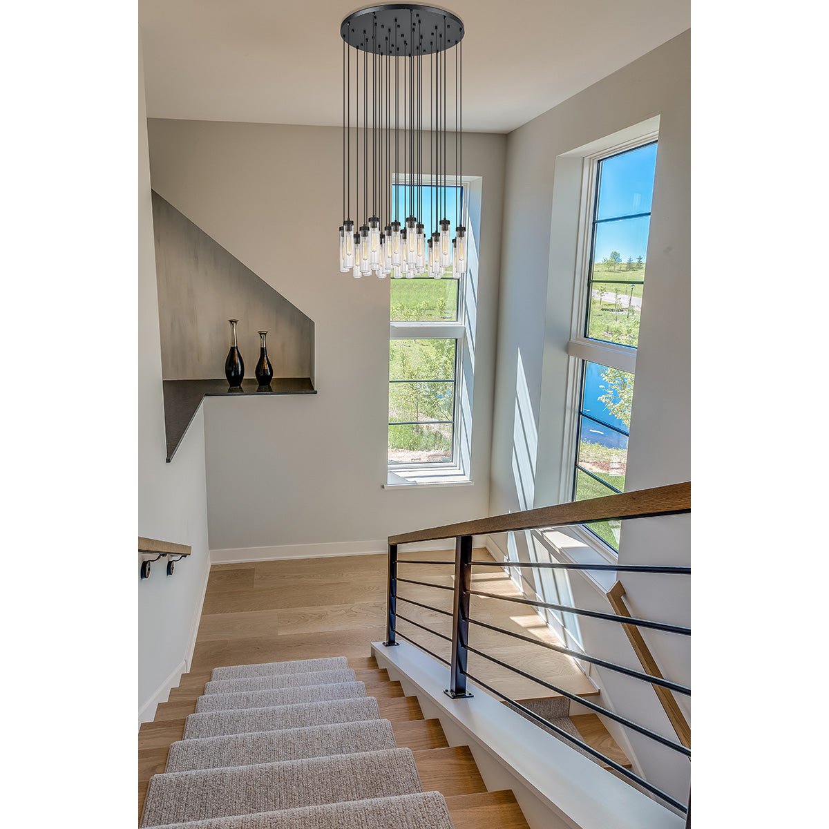 Chandelier multiple Beau - Noir mat 36" by Z - Lite | Luminaires & cie