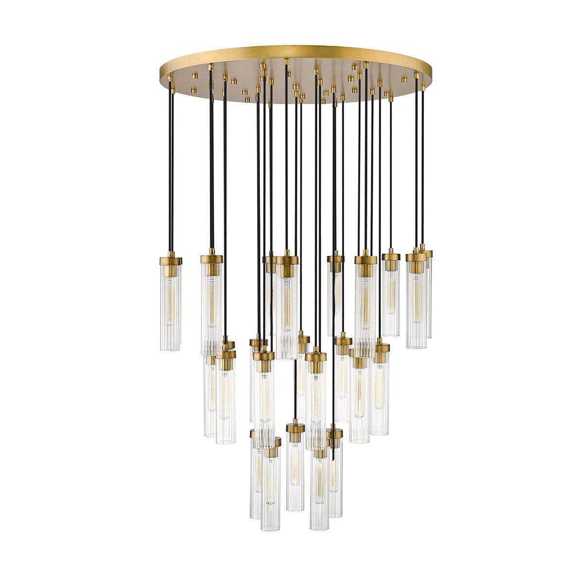 Chandelier multiple Beau - Laiton frotté 36" by Z - Lite | Luminaires & cie