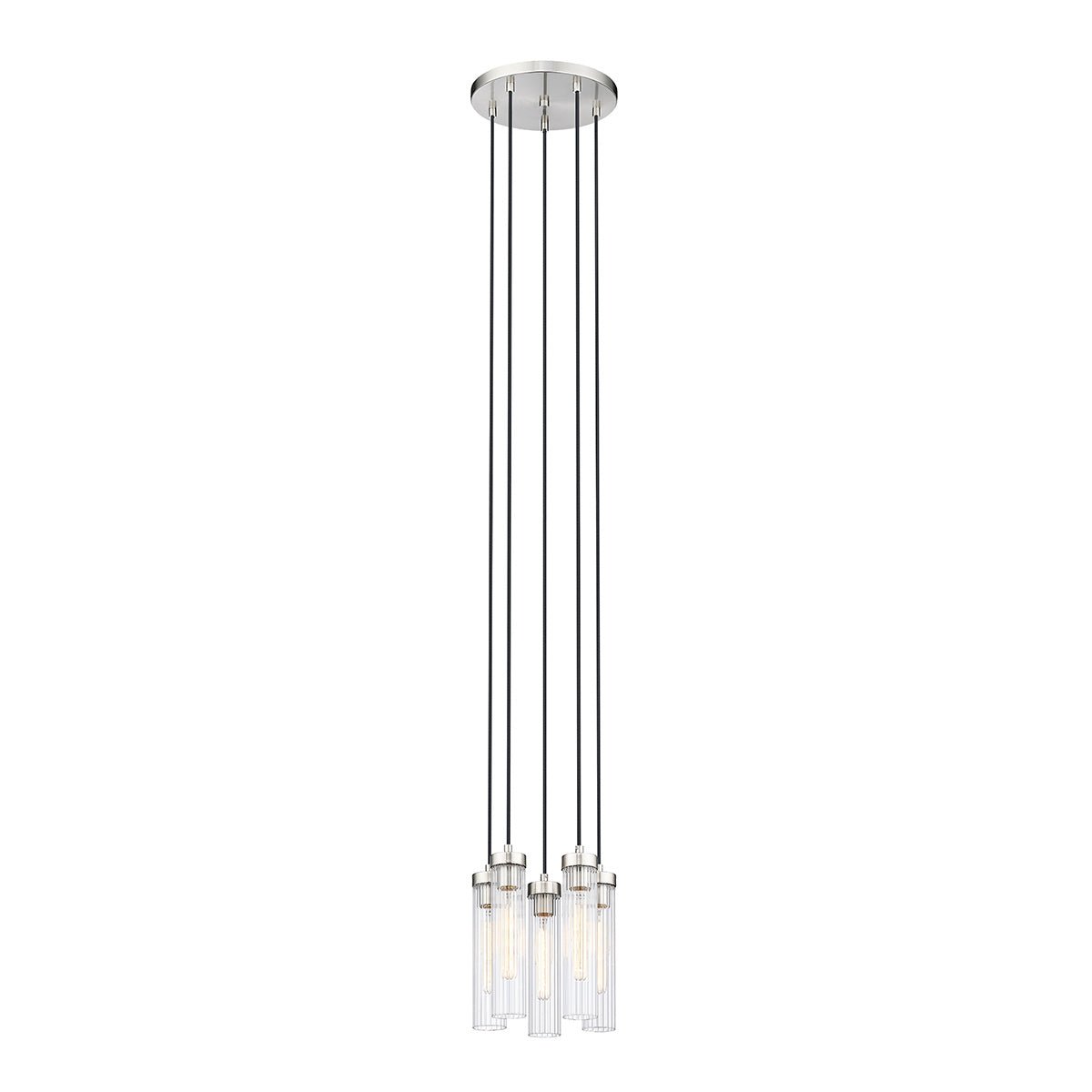 Chandelier multiple Beau - Nickel brossé 12" by Z - Lite | Luminaires & cie