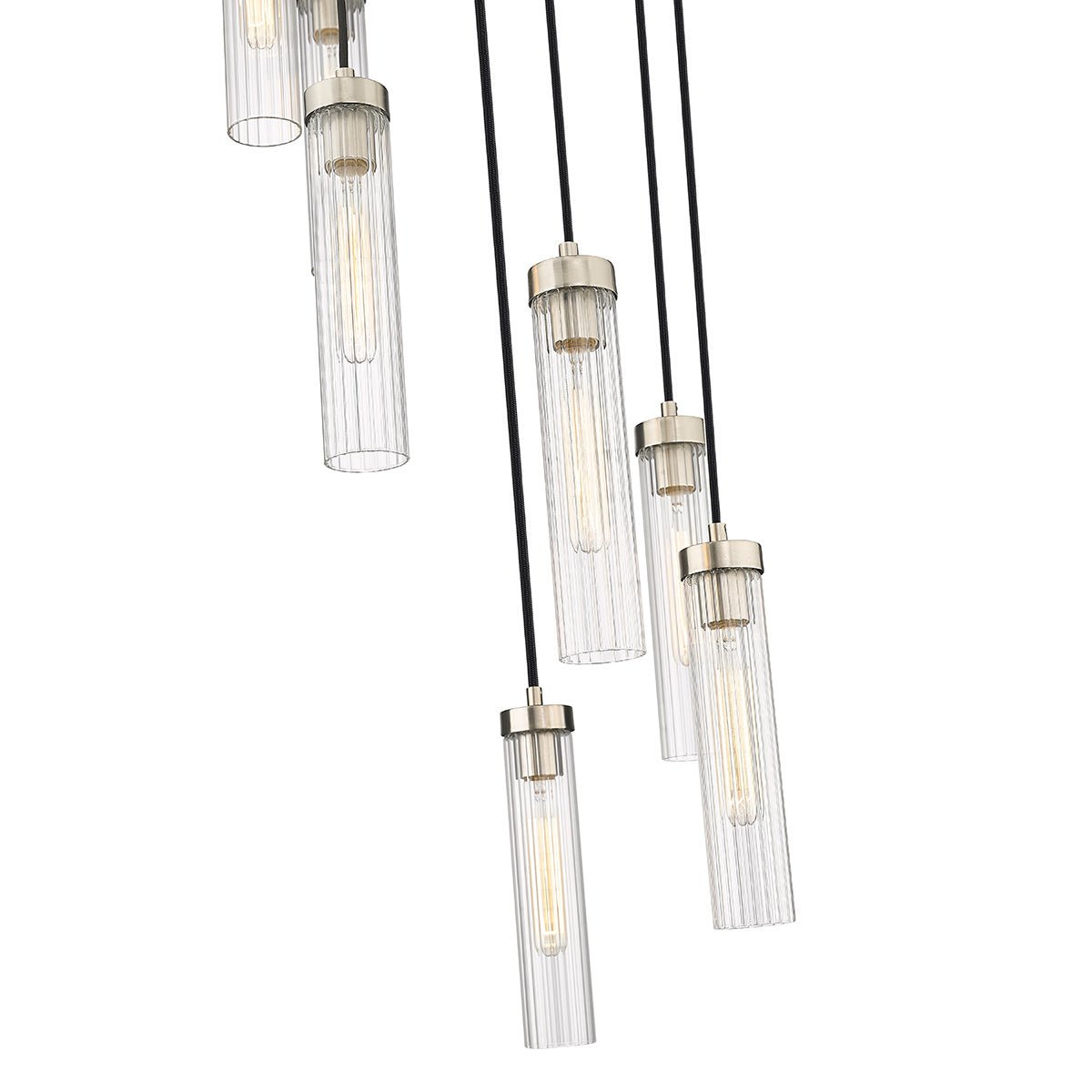 Chandelier multiple Beau - Nickel brossé 18" by Z - Lite | Luminaires & cie