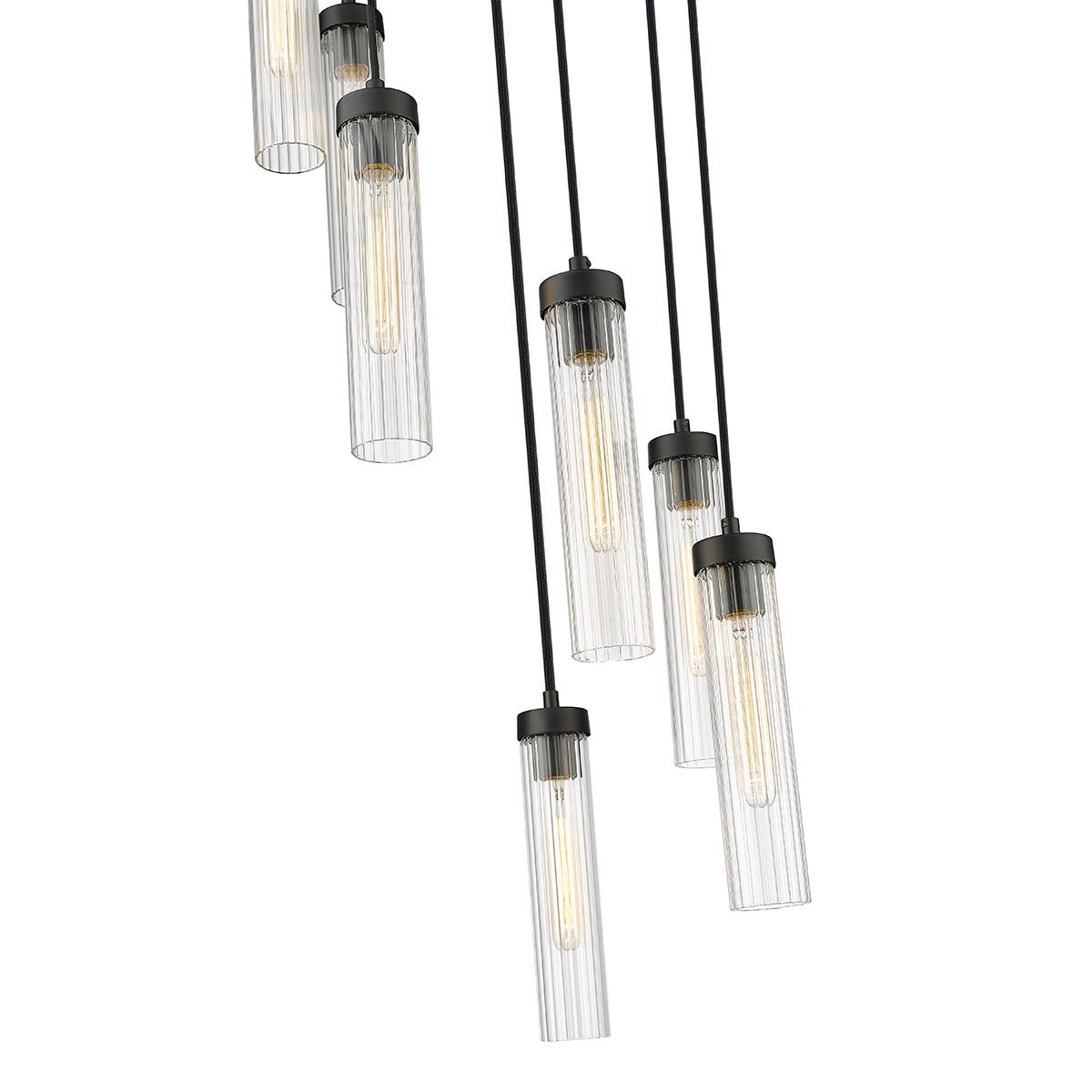 Chandelier multiple Beau - Noir mat 18" by Z - Lite | Luminaires & cie