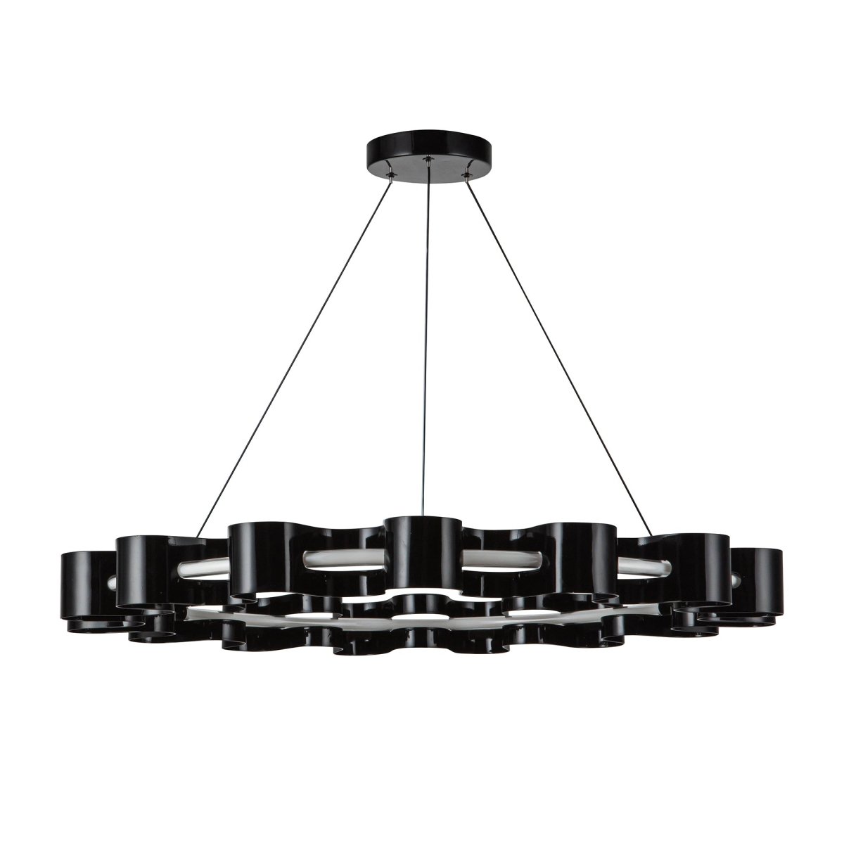 Chandelier Nami - Noir brillant by Kuzco Lighting | Luminaires & cie