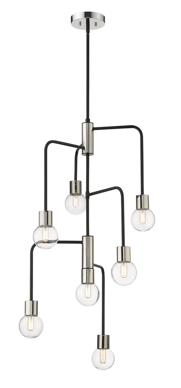 Lustre Neutra Noir mat + Nickel poli, 22 1/2" – Z-Lite