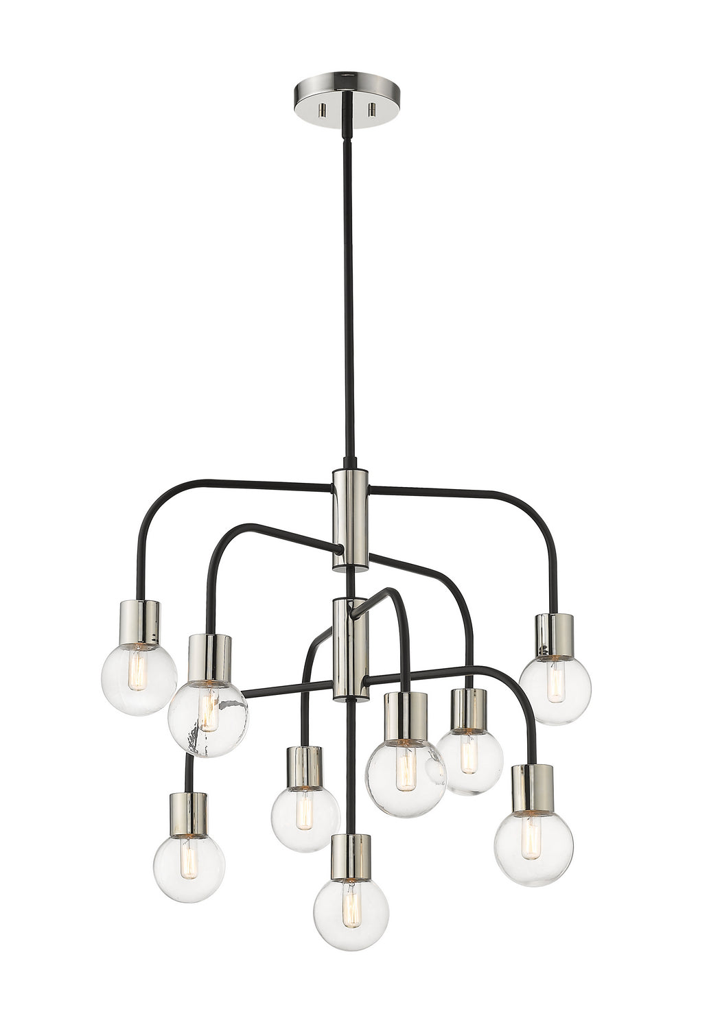 Lustre Neutra Noir mat + Nickel poli, 26 1/2" – Z-Lite