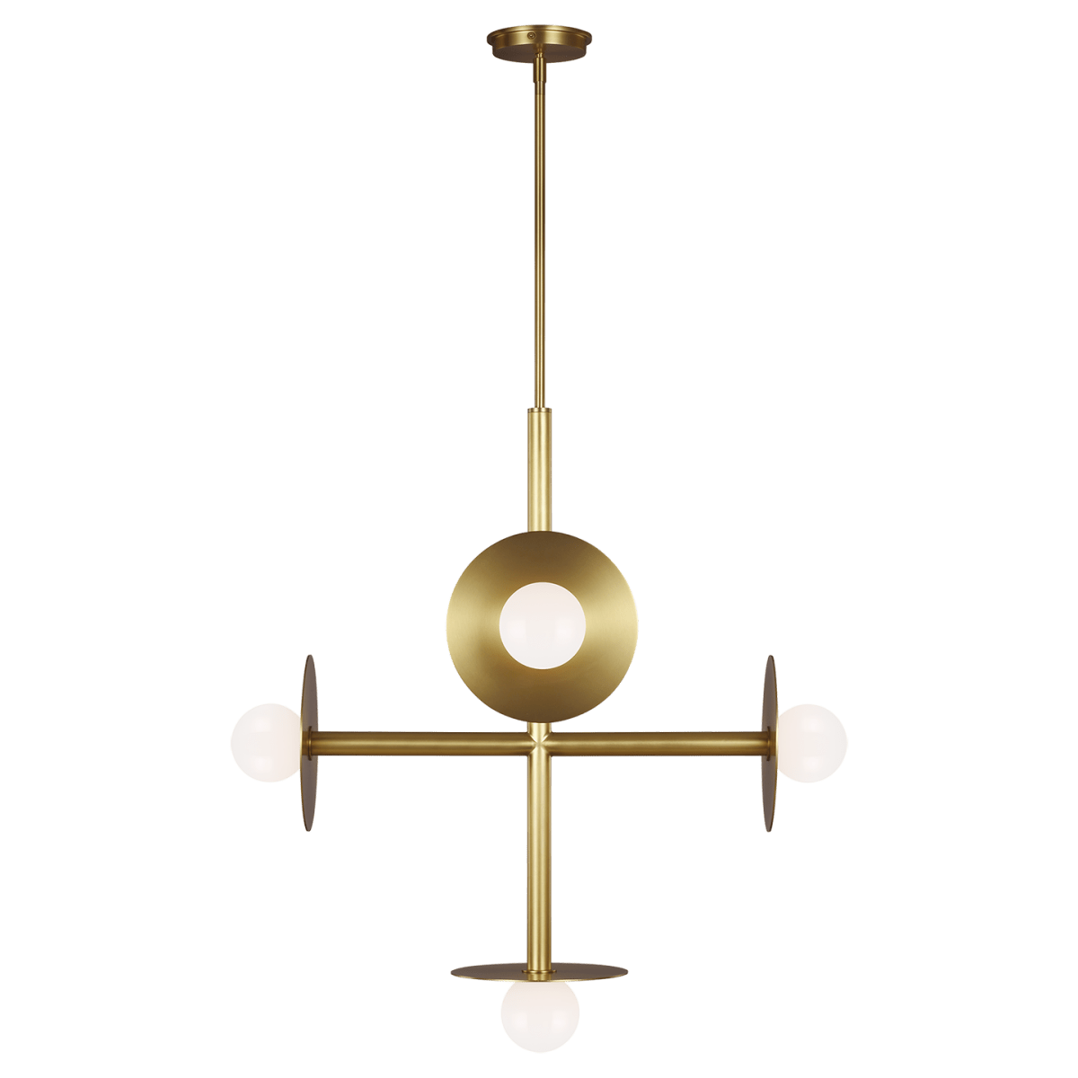 Chandelier Nodes - Laiton brûlé 27 1/4" by Visual Comfort Studio | Luminaires & cie