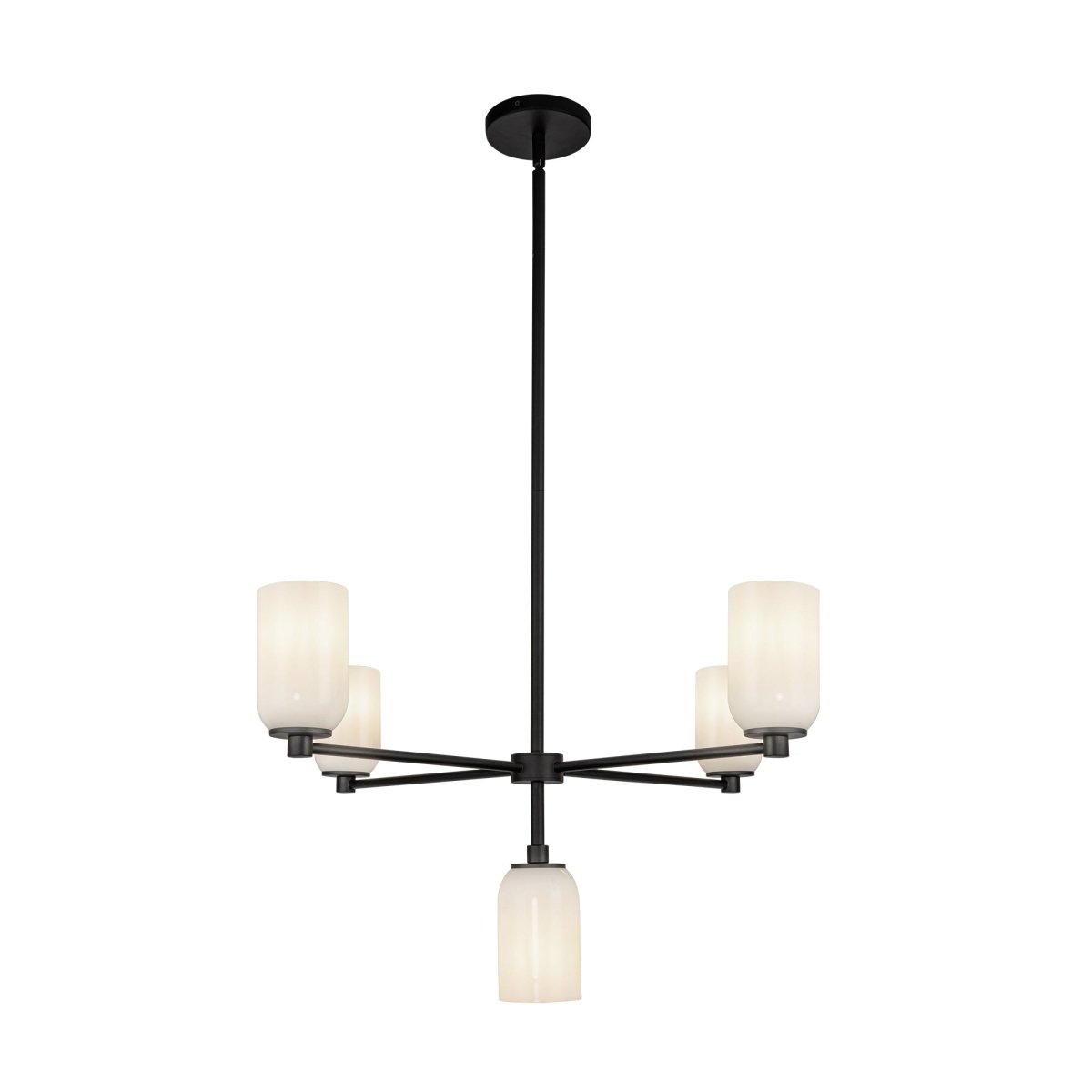 Chandelier Nola - Verre d'opale noir / brillant by Kuzco Lighting | Luminaires & cie