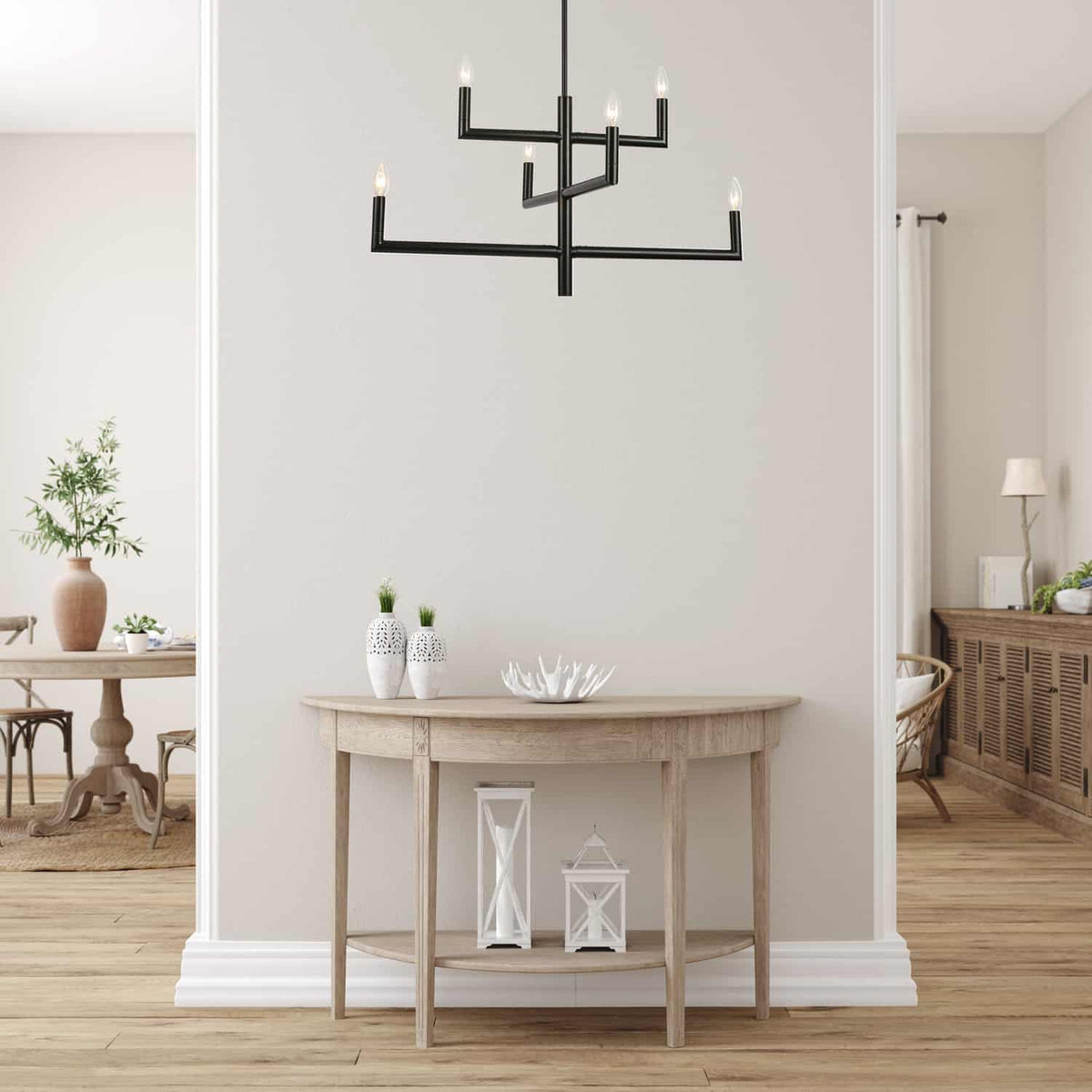 Lustre Nora Noir mat – vue 2