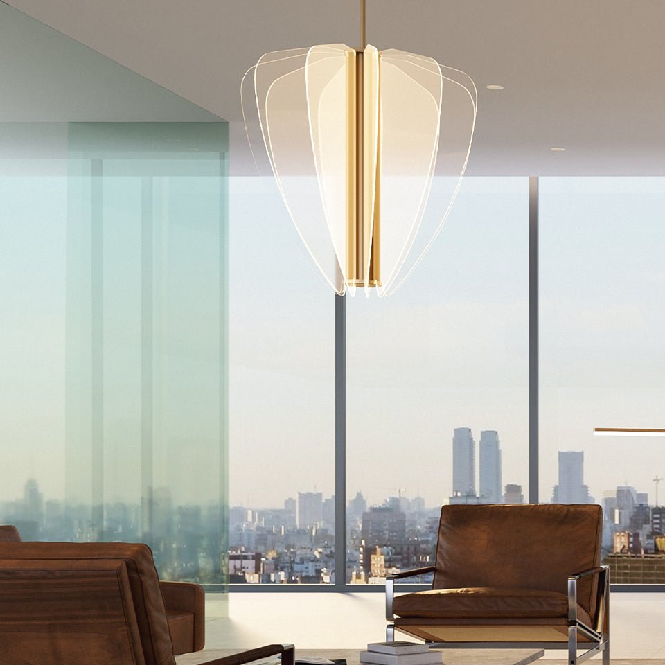 Chandelier Nyra - 28" Noir by Tech Lighting | Luminaires & cie