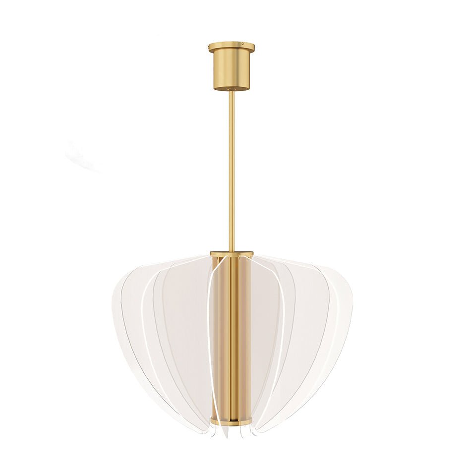 Chandelier Nyra - 28" Laiton plaqué by Tech Lighting | Luminaires & cie
