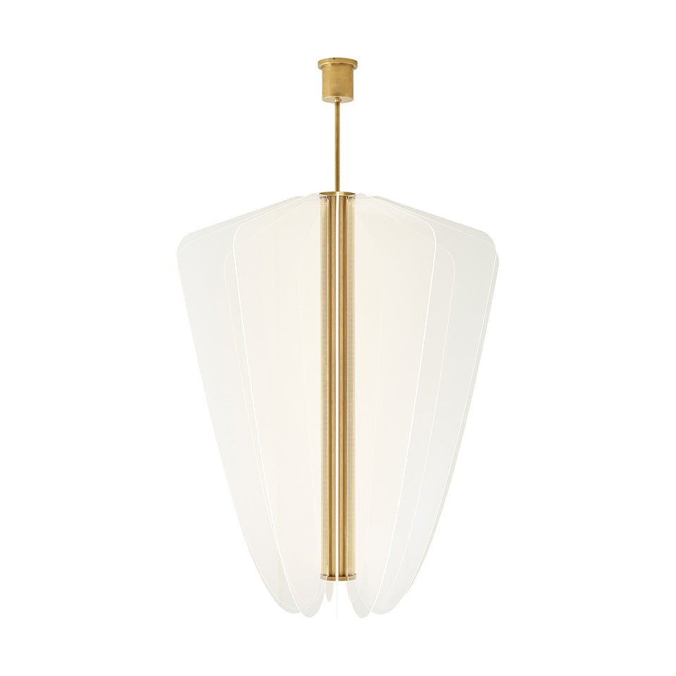 Chandelier Nyra - 42" Laiton plaqué by Tech Lighting | Luminaires & cie