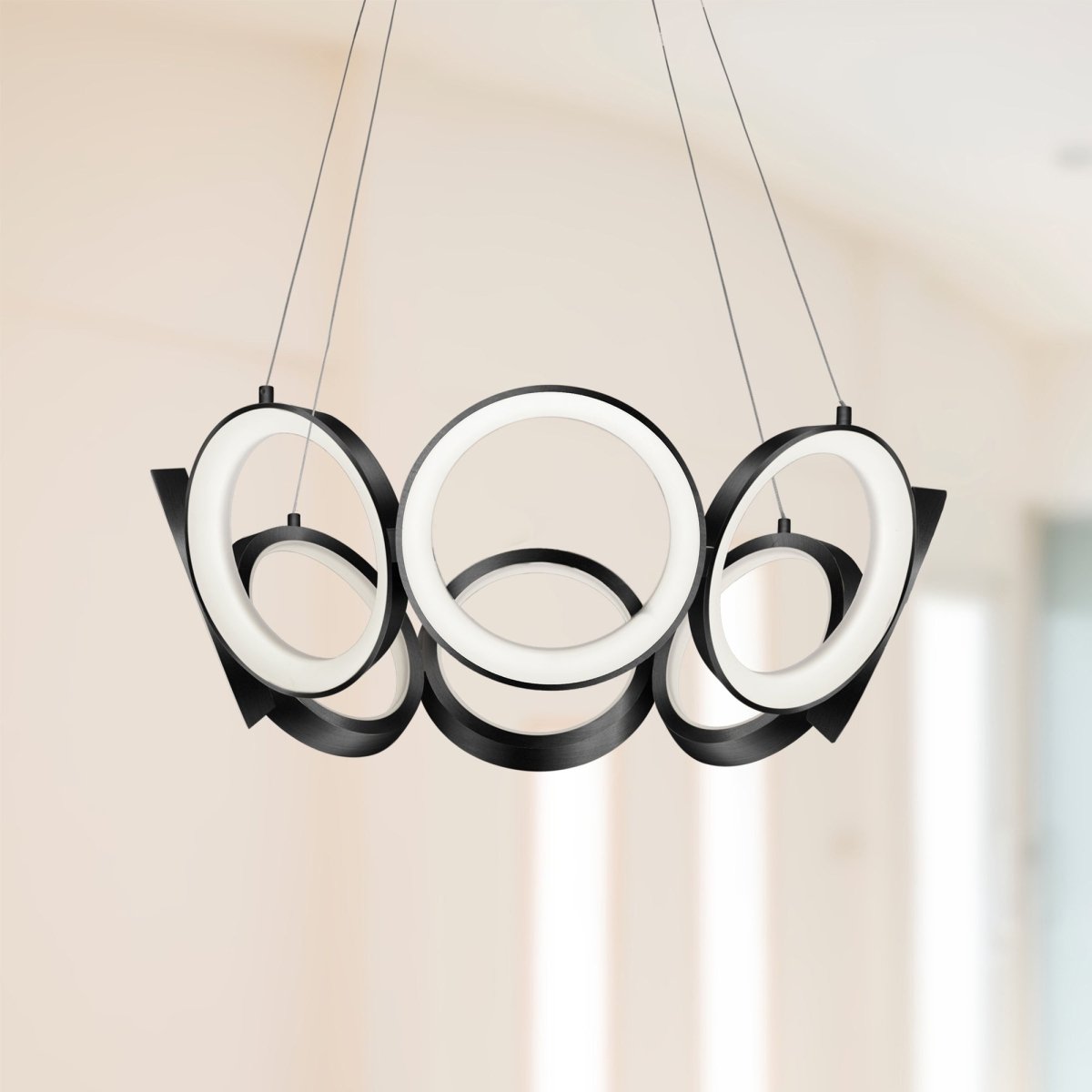 Chandelier Oros - Noir 24" by Kuzco Lighting | Luminaires & cie