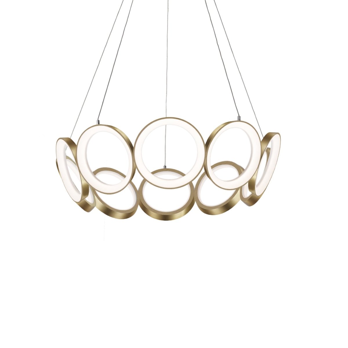 Chandelier Oros - Laiton antique 29 1/8" by Kuzco Lighting | Luminaires & cie