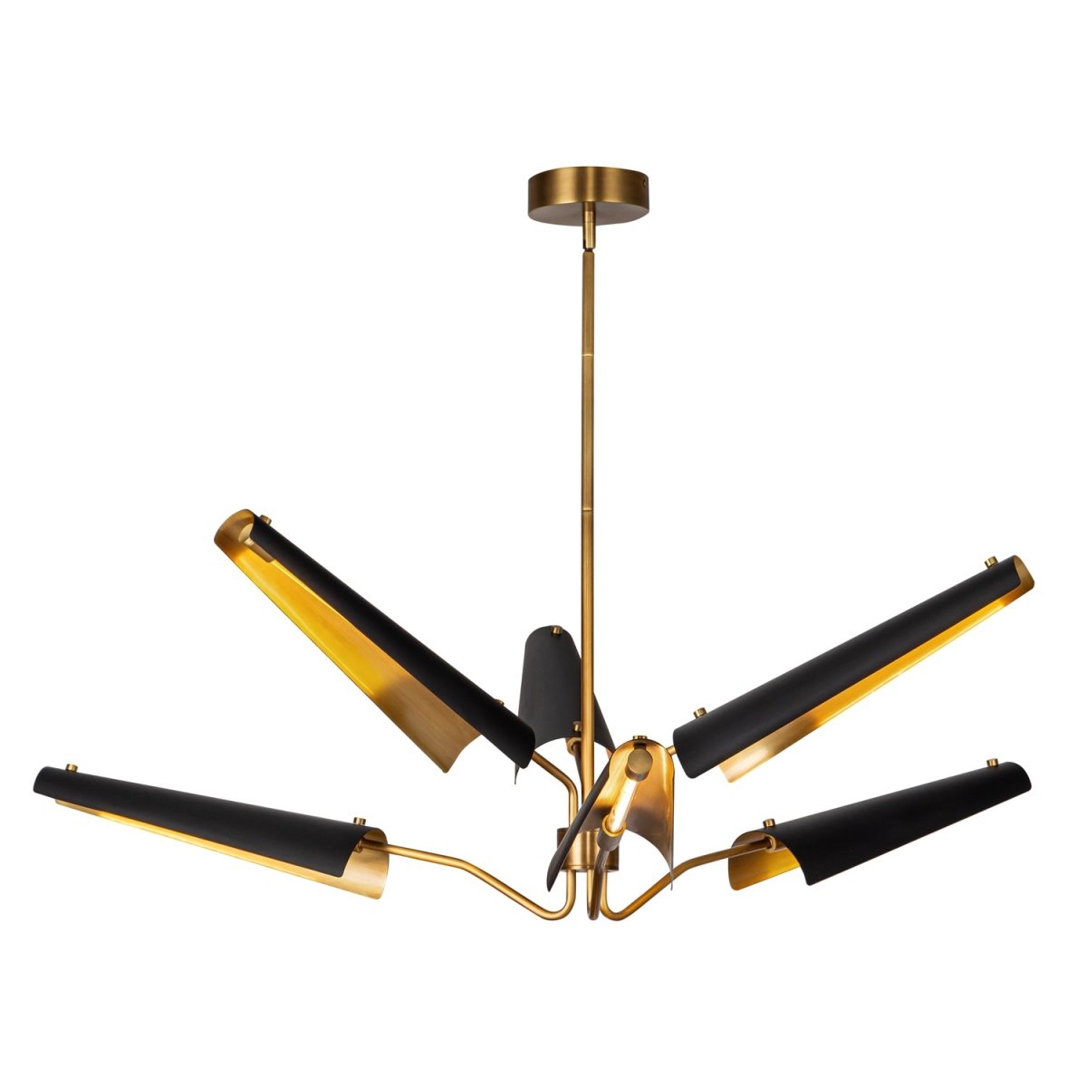 Chandelier Osorio - Laiton noir / vintage mat 46 1/8" by Alora Lighting | Luminaires & cie
