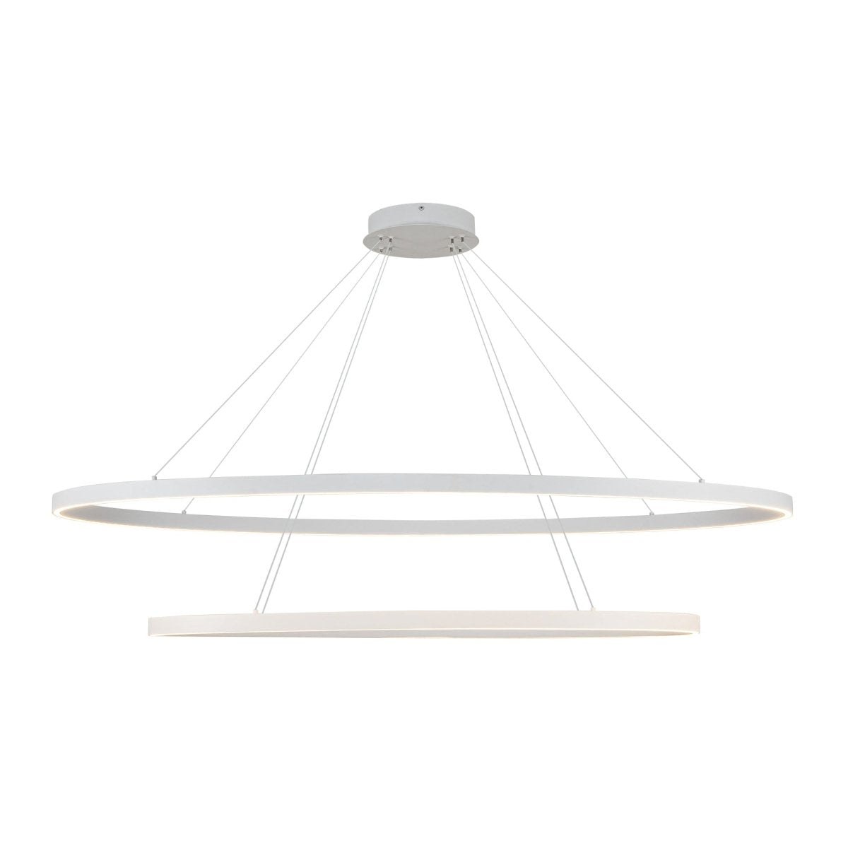 Chandelier Ovale - Blanc by Kuzco Lighting | Luminaires & cie