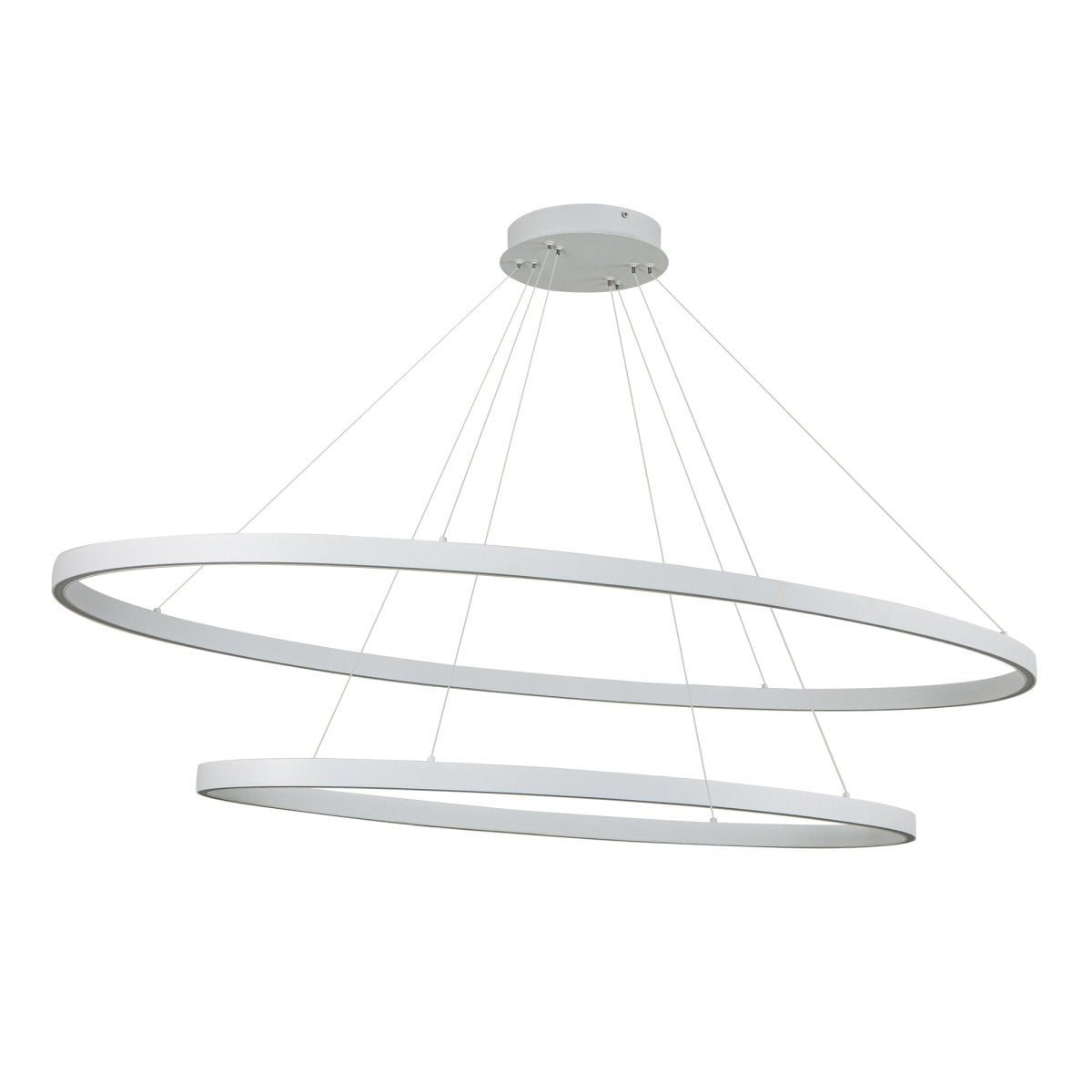 Chandelier Ovale - Blanc by Kuzco Lighting | Luminaires & cie