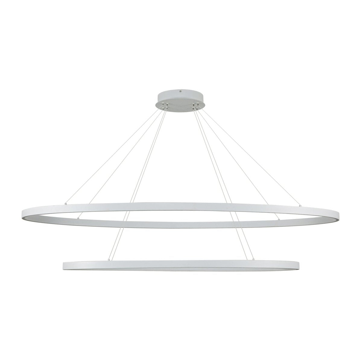 Chandelier Ovale - Blanc by Kuzco Lighting | Luminaires & cie