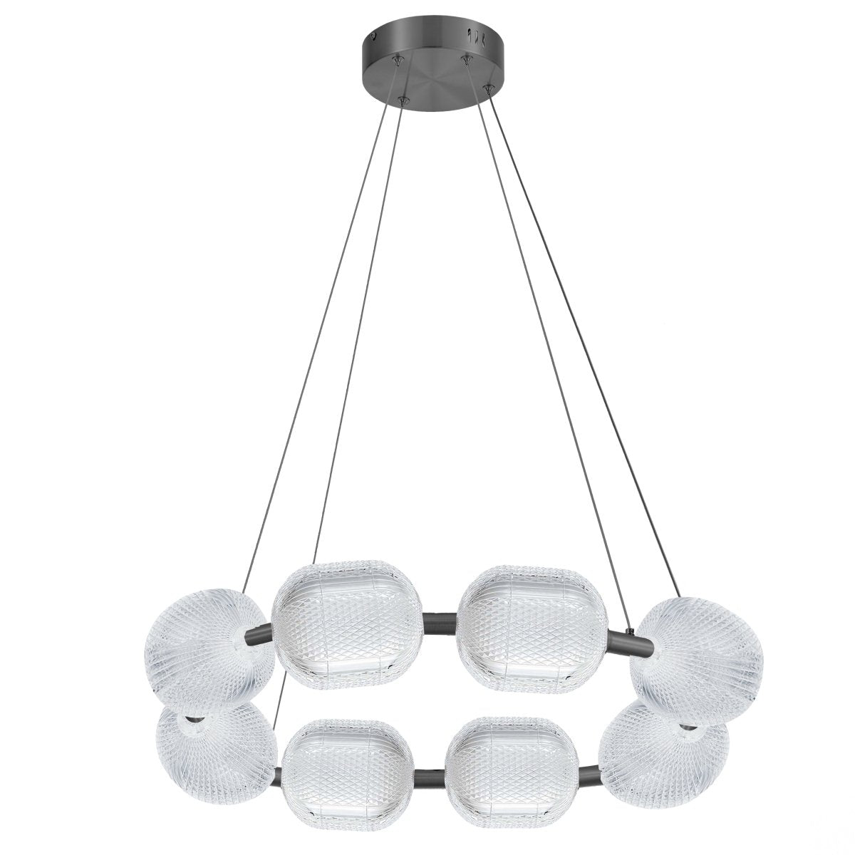 Chandelier Peri - Noir mat by Dainolite | Luminaires & cie