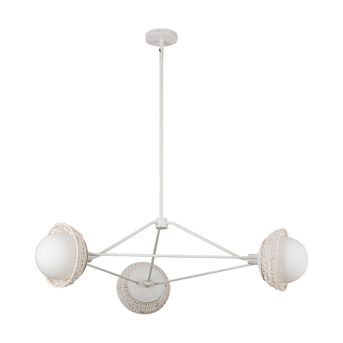 Chandelier Perth - Verre blanc / opale by Alora Lighting | Luminaires & cie