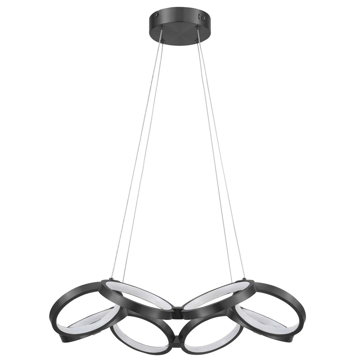 Chandelier Philo - Noir mat by Dainolite | Luminaires & cie
