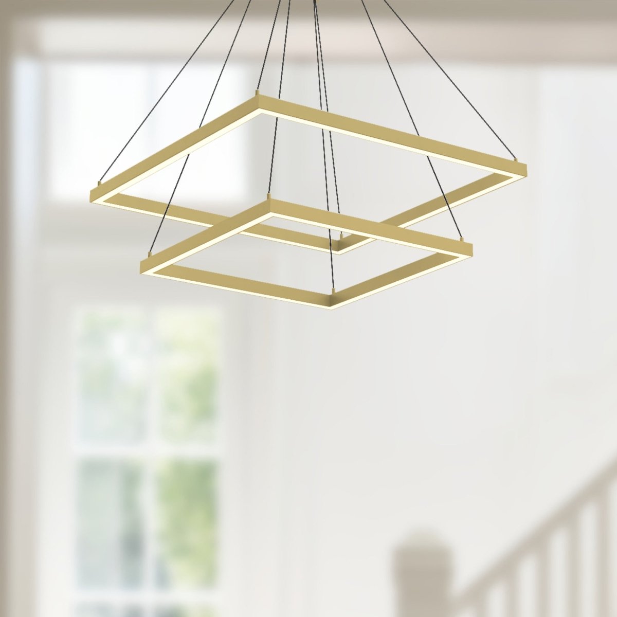 Chandelier Piazza - Or brossé 23 5/8" 2 - étages by Kuzco Lighting | Luminaires & cie