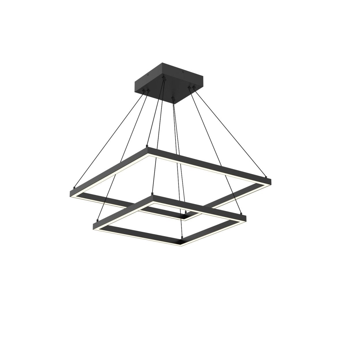 Chandelier Piazza - Noir 23 5/8" 2 - étages by Kuzco Lighting | Luminaires & cie