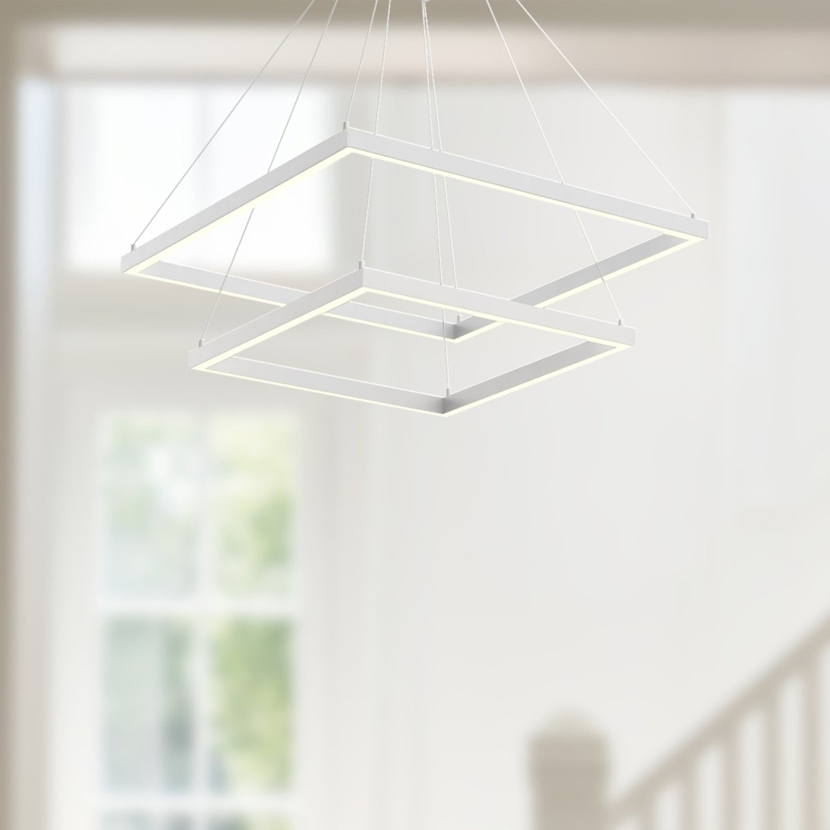 Chandelier Piazza - Blanc 23 5/8" 2 - étages by Kuzco Lighting | Luminaires & cie